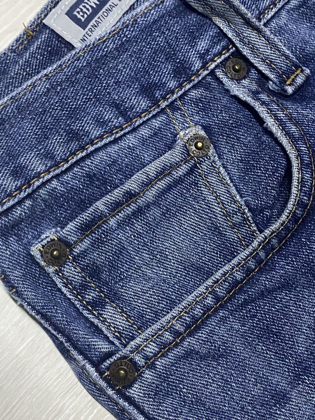 Edwin Vintage Japanese Brand Edwin 403 Distressed Jeans Size US 34 / EU 50 - 7 Thumbnail