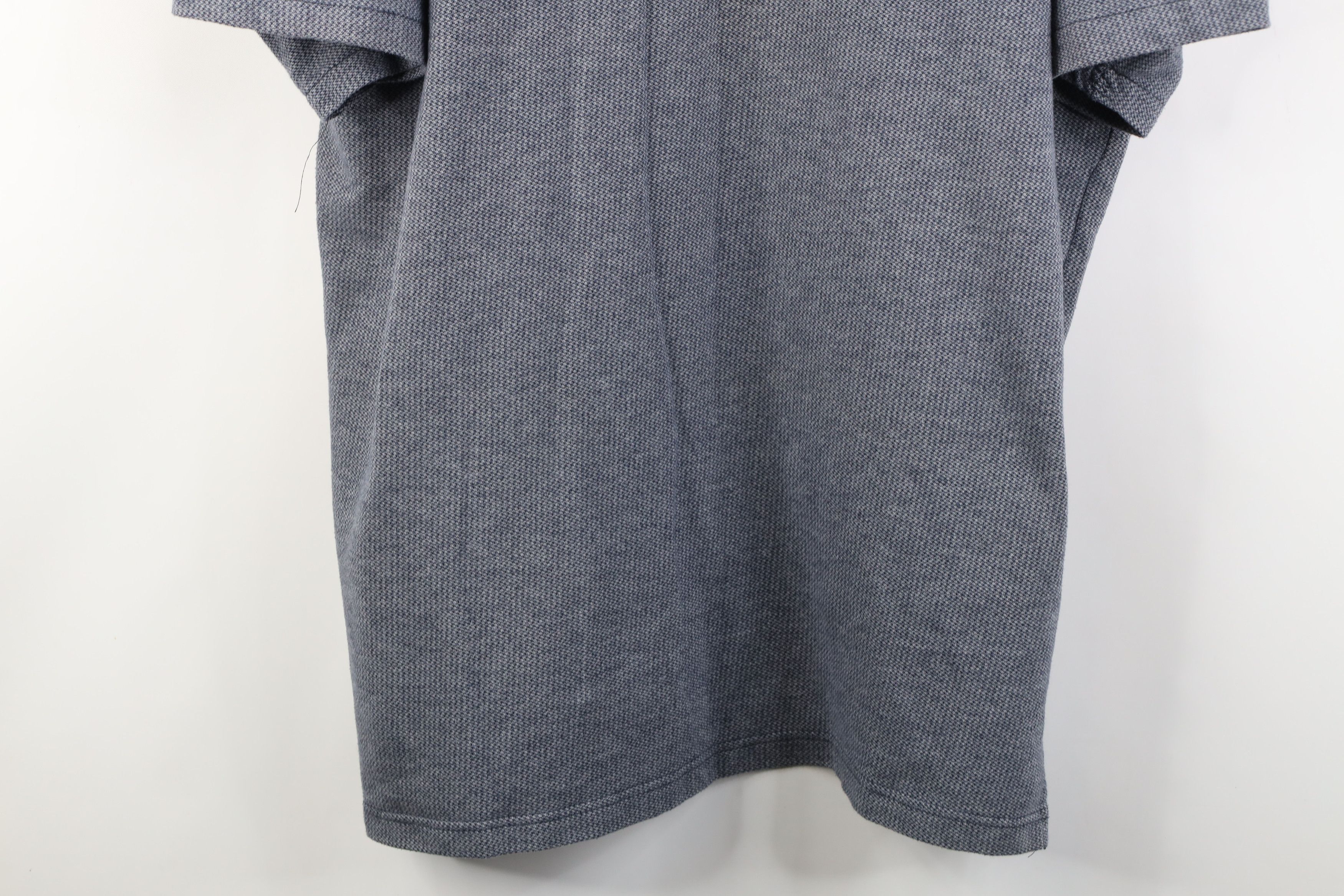 Vintage Vintage 90s Streetwear Heavyweight Knit Golf Polo Shirt Blue Size US XXL / EU 58 / 5 - 3 Thumbnail