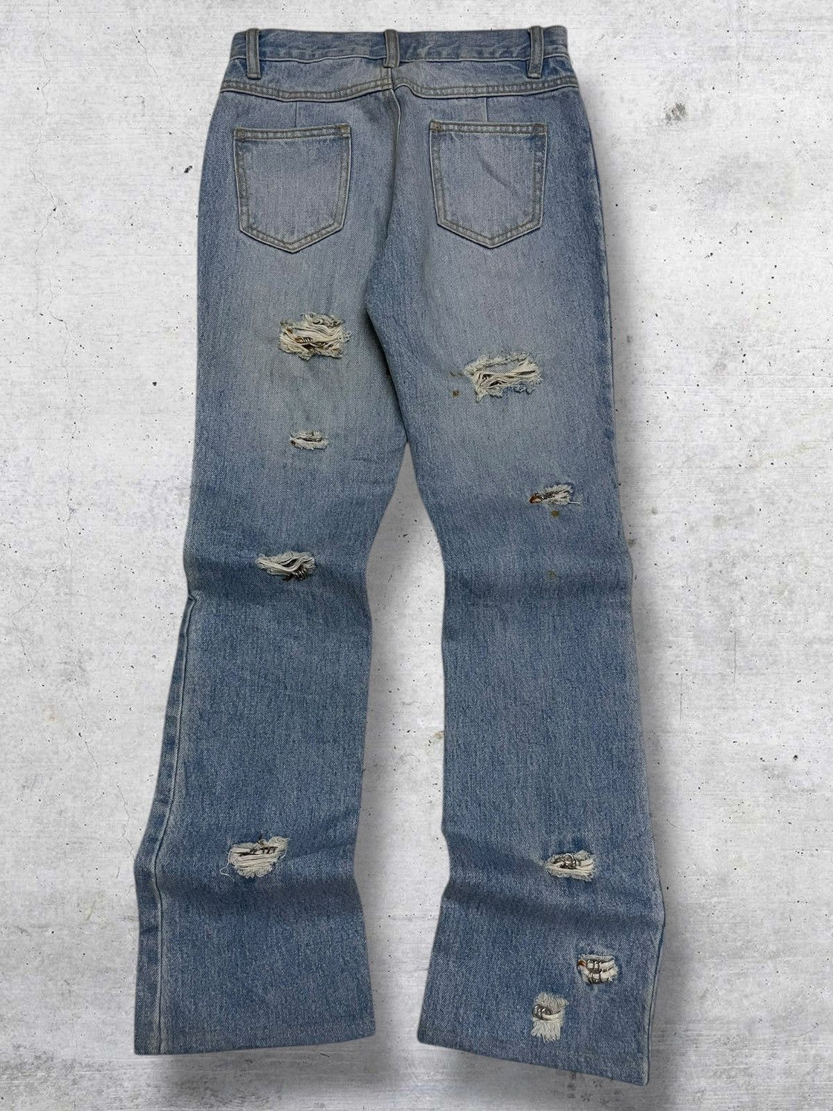 If Six Was Nine VINTAGE DONA MARIE JAPAN DESIGNER FLARED PIERCING WASHED Size US 27 - 11 Thumbnail