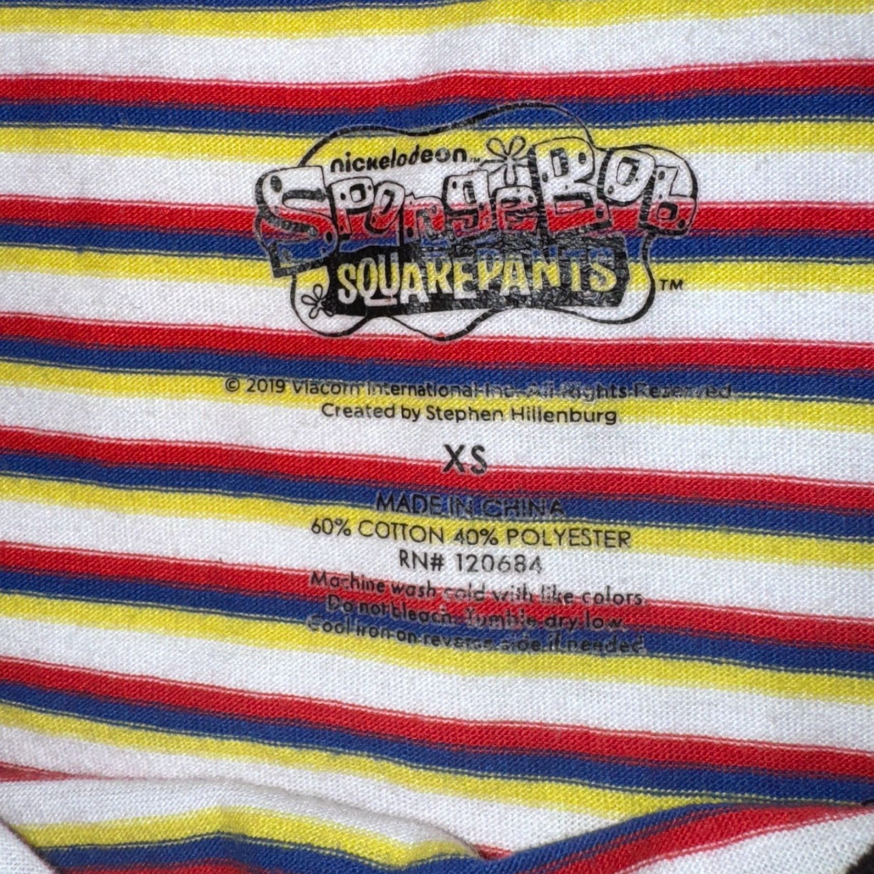 Nickelodeon Nickelodeon SpongeBob SquarePants Red Yellow Striped Logo Tshirt XS Brand SpongeBob SquarePants Shirt Women Size XS / US 0-2 / IT 36-38 - 3 Thumbnail