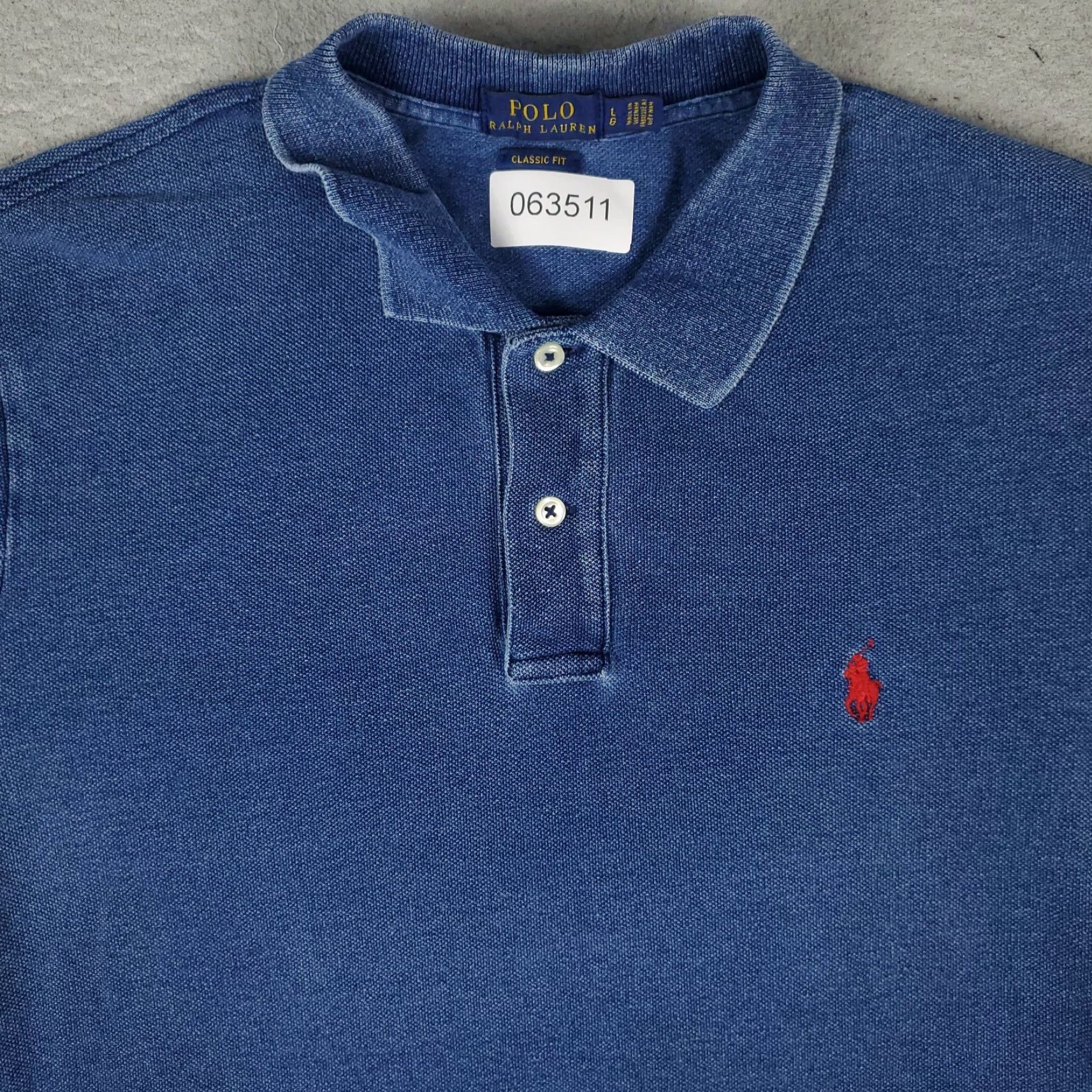 Ralph Lauren Ralph Lauren Polo Shirt Large Blue Casual Short Sleeve Button Collar Mens Size US L / EU 52-54 / 3 - 2 Thumbnail