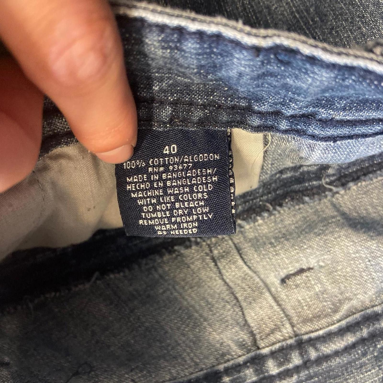 St. Johns Bay × Vintage Vintage 90s Baggy Dark Wash St Johns Bay Cargo Jorts Size US 40 / EU 56 - 6 Thumbnail