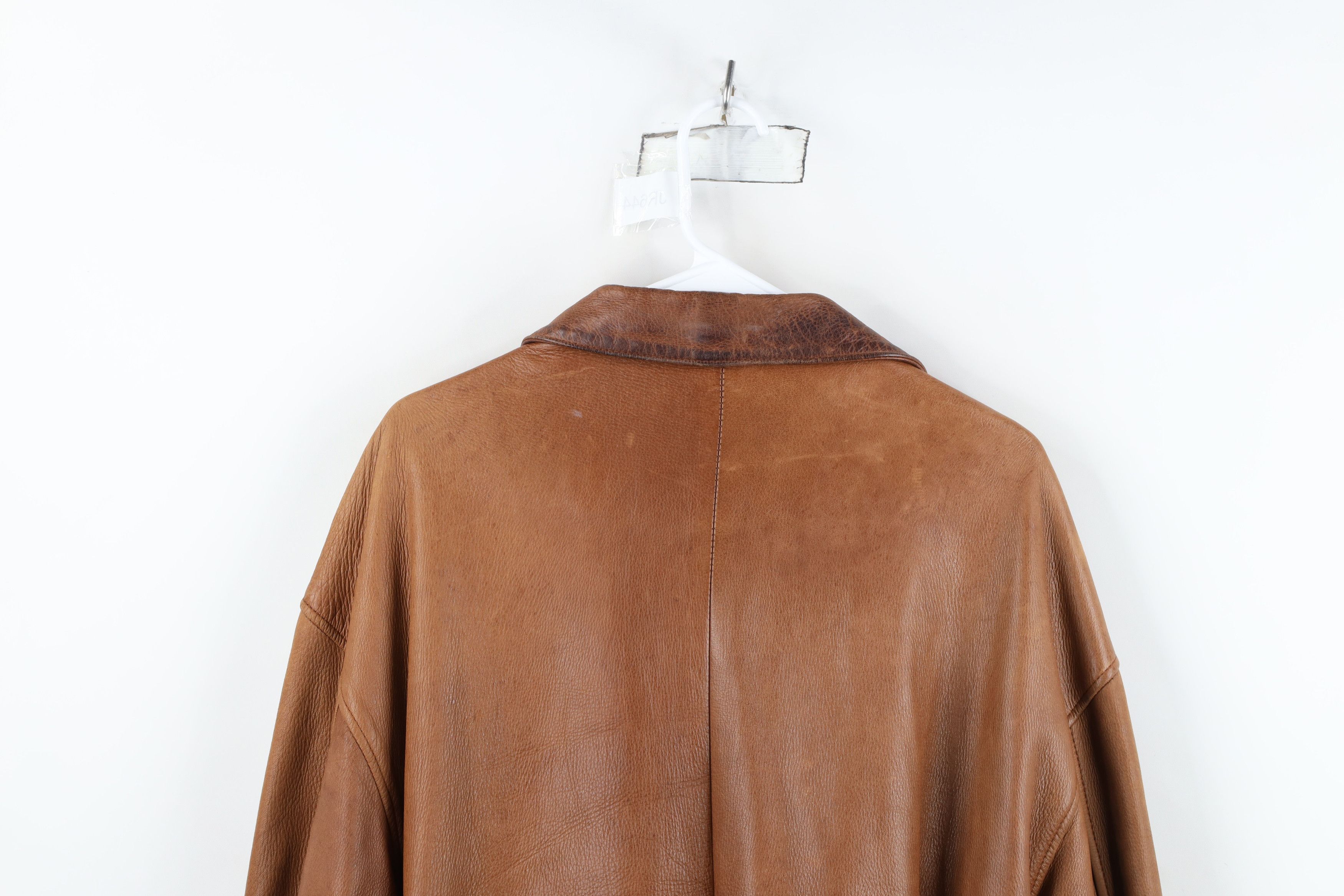 Vintage Vintage 70s Streetwear Wool Lined Leather Bomber Jacket USA Size US L / EU 52-54 / 3 - 15 Thumbnail