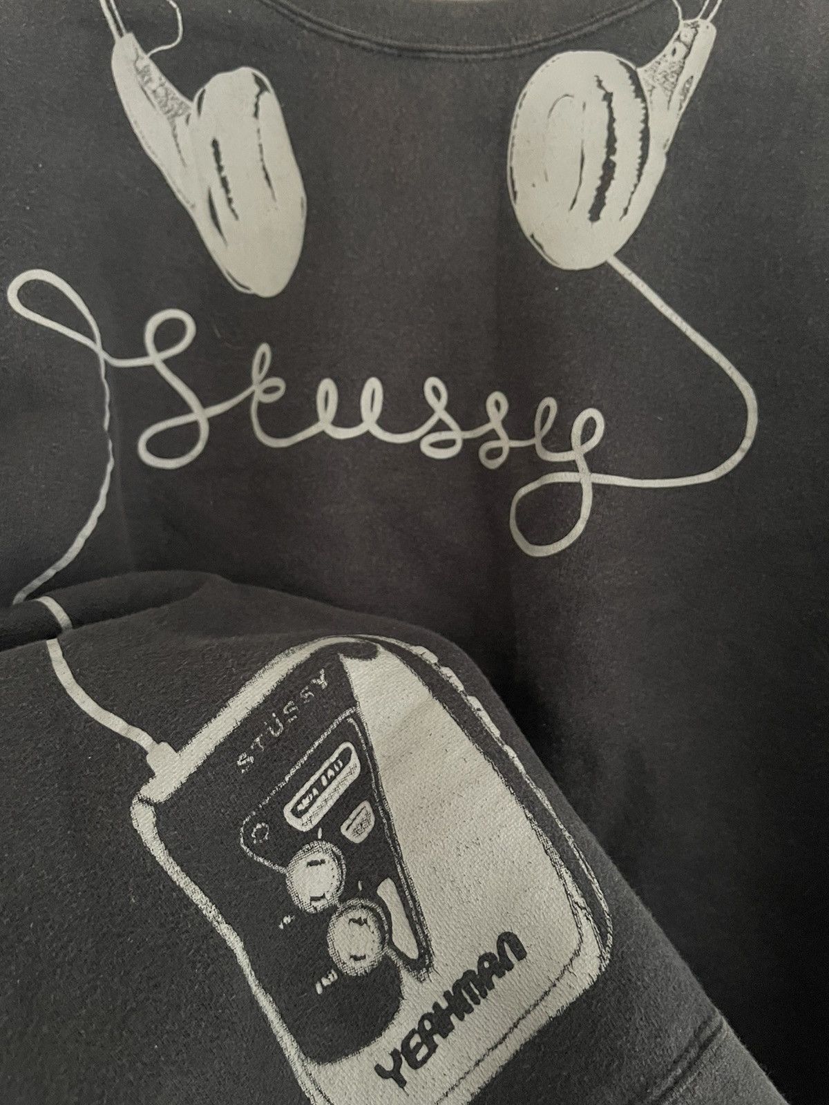 Stussy Vintage Stussy Yeahman Walkman Parody Sweatshirt Size US L / EU 52-54 / 3 - 3 Thumbnail