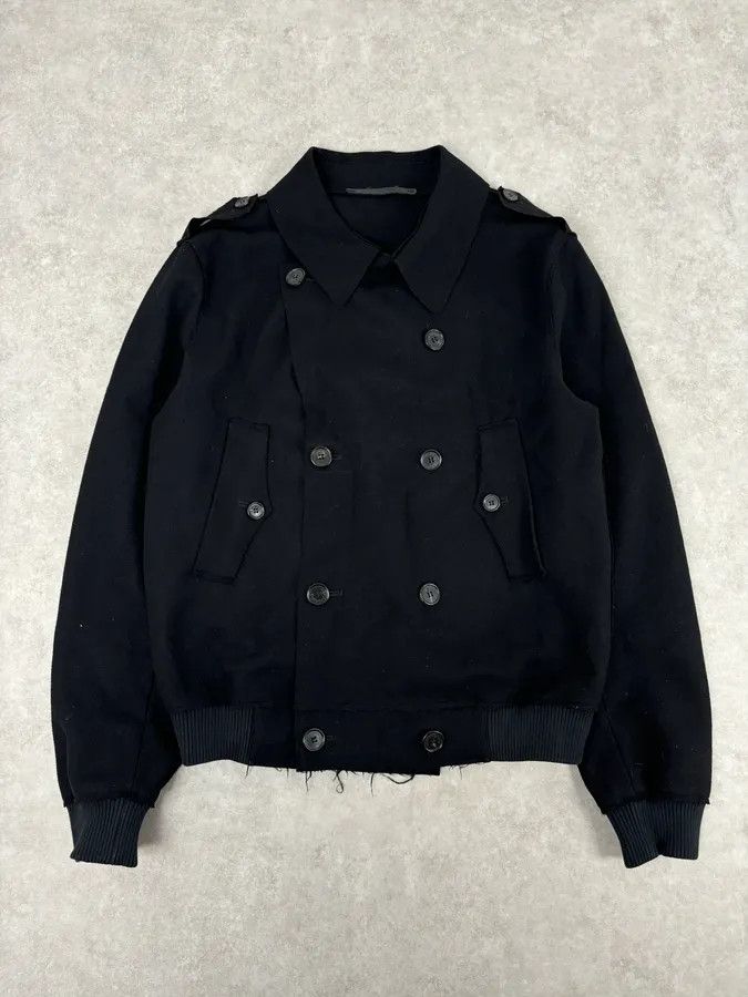 Kris Van Assche 2010s Kris Van Assche Black Wool Double-Breasted Jacket Size US L / EU 52-54 / 3 - 1 Thumbnail
