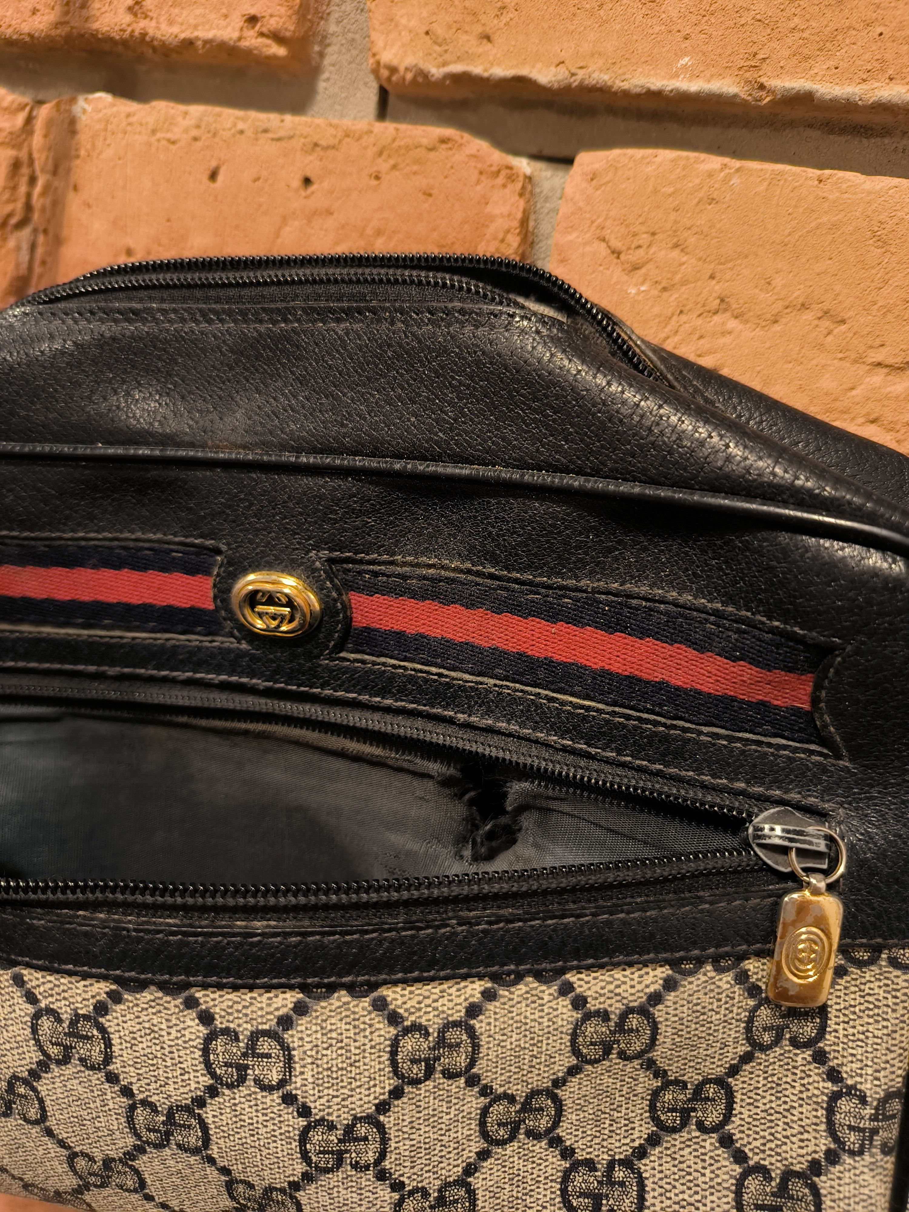 Gucci × Vintage Vintage Gucci Monogram Pattern Bag Logo Leather Size ONE SIZE - 14 Thumbnail