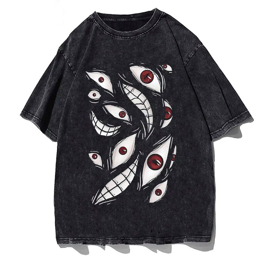Vintage Streetwear Eye Print Punk Gothic Style Tee Shirt Size US M / EU 48-50 / 2 - 1 Thumbnail