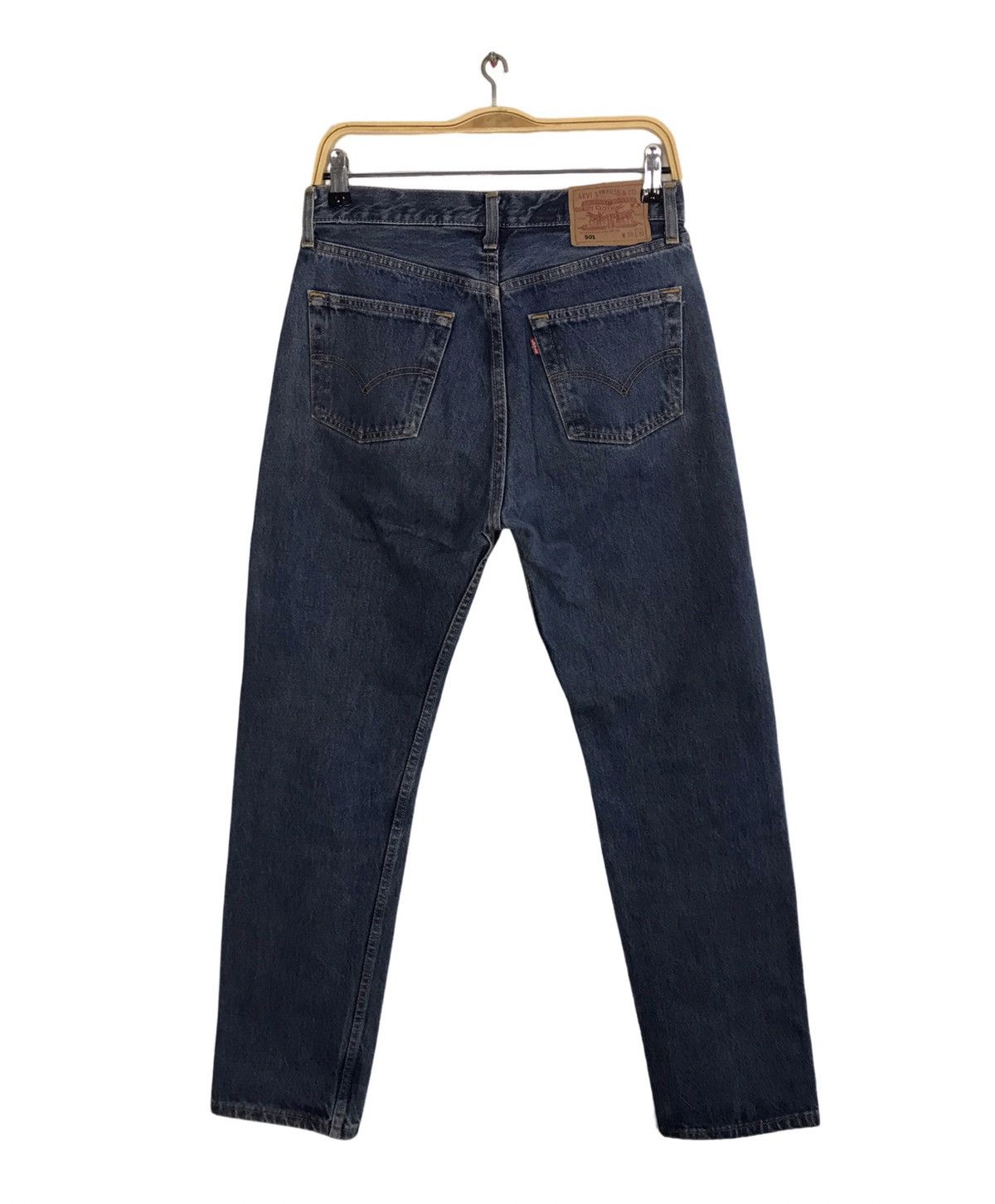 Levi's Vintage Clothing Levi's 501 Button Fly Natural Faded Denim Straight Cut Size US 30 / EU 46 - 2 Thumbnail