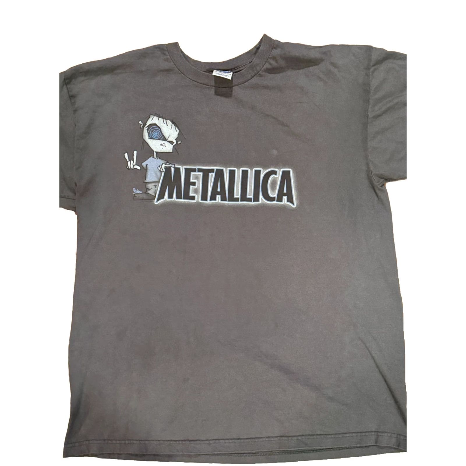 Vintage VINTAGE Metallica T-Shirt Unisex Adults XL Gray Metal Band 90s Y2K 2000 Short Sleeve Crew Neck Graphic Print Logo Slim Size US XL / EU 56 / 4 - 3 Thumbnail