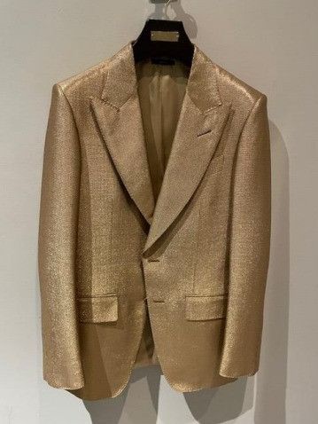 Tom Ford o1w1db10125 JLFP01 Atticus Jacket in Gold Size US L / EU 52-54 / 3 - 1 Thumbnail