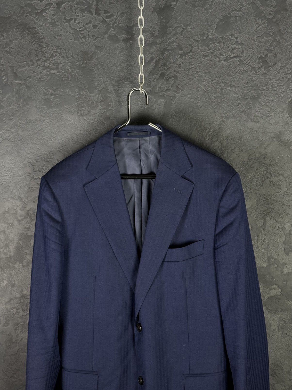 Suitsupply SUITSUPPLY Napoli Striped Pure Wool Super 110’s Blazer Size 54R - 2 Thumbnail