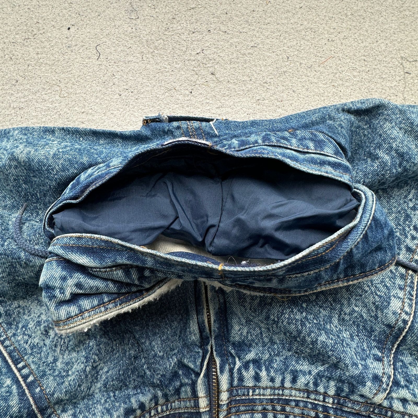 Other Vintage H Valentina Sherpa Denim Acid Wash Jacket Mens XL Size US XL / EU 56 / 4 - 8 Thumbnail