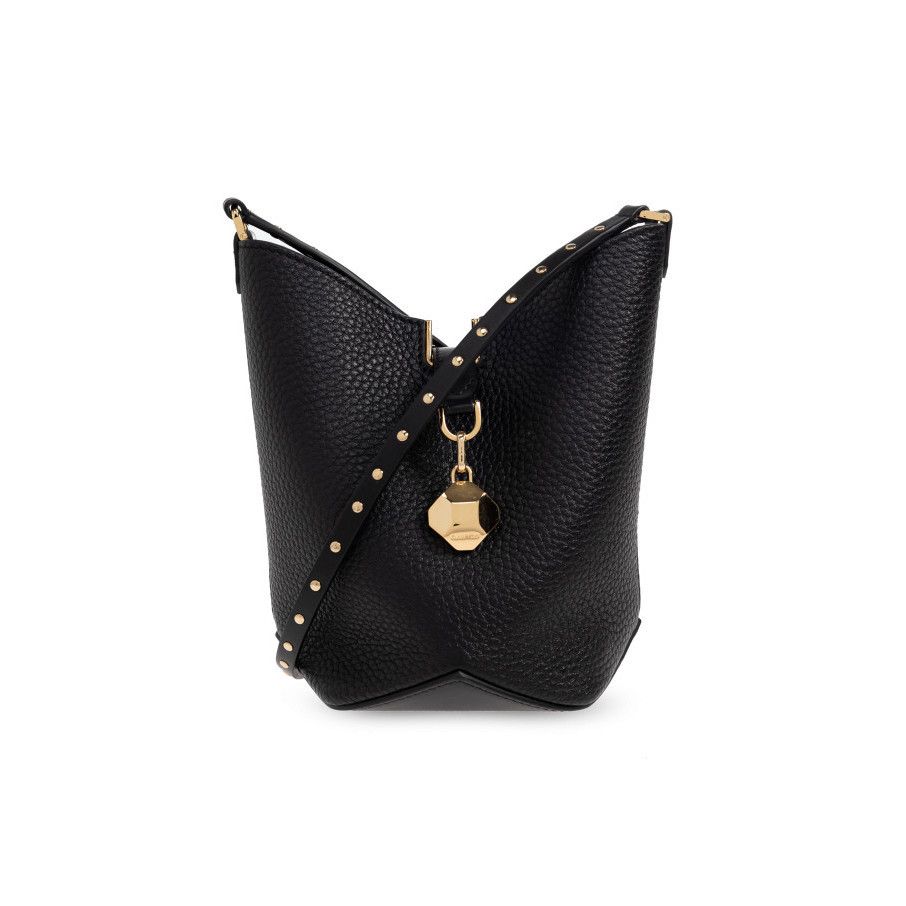 Lanvin LANVIN Black Leather Shoulder Bag New & Authentic Size ONE SIZE - 1 Thumbnail