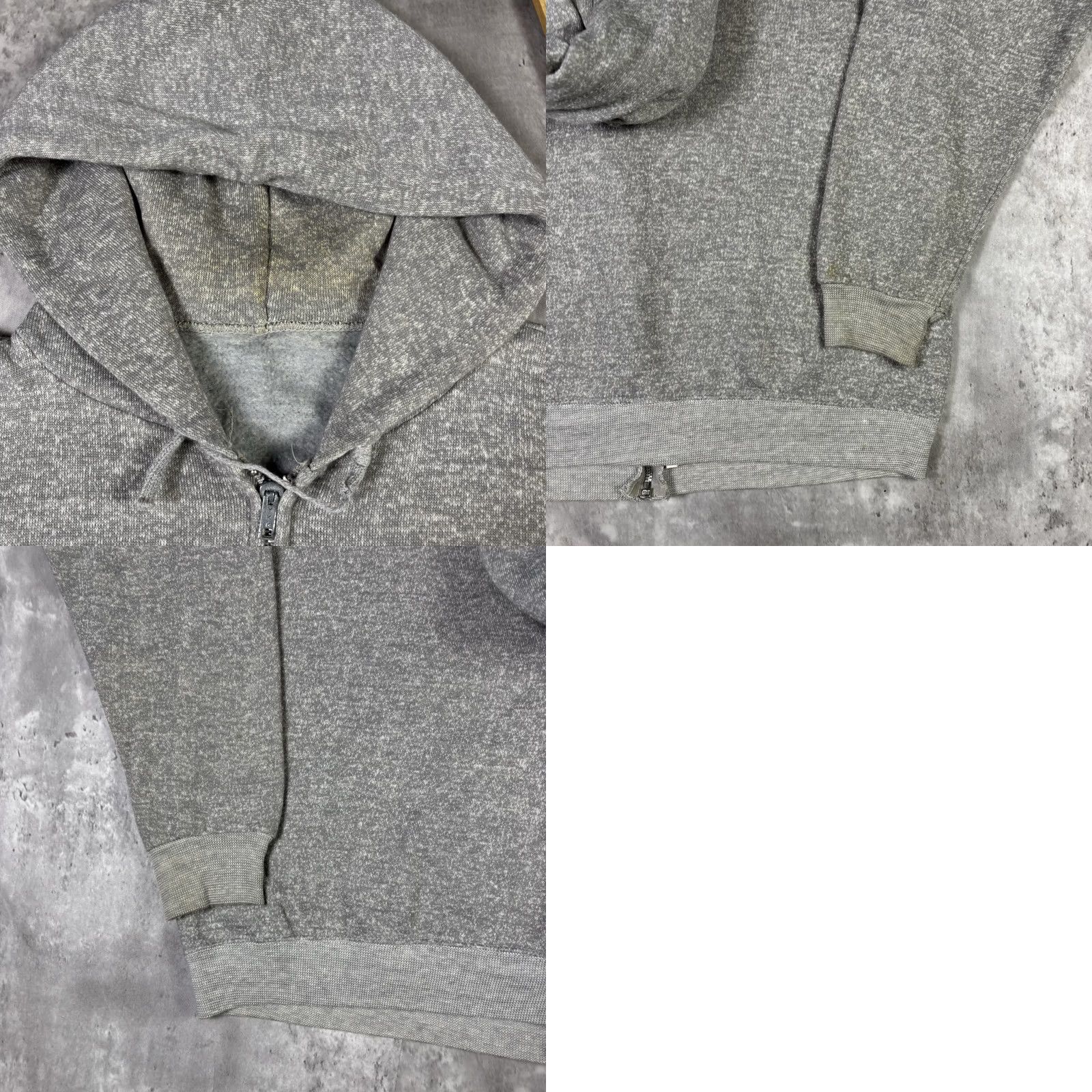 Hanes VINTAGE Shippensburg University Hoodie Full Zip Mens M Grey Hanes 70s University Graphic Print Logo Neck Zip Boys Mens Size US M / EU 48-50 / 2 - 9 Thumbnail