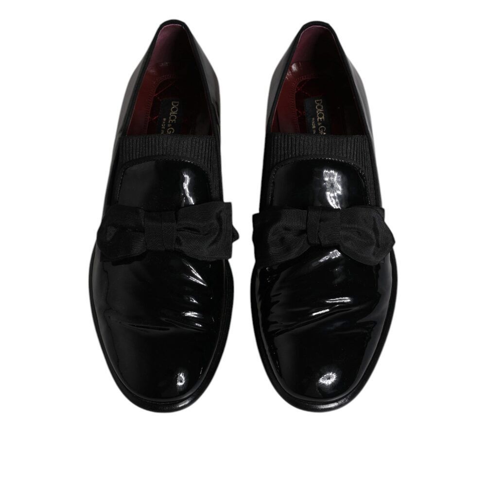 Dolce & Gabbana Dolce & Gabbana Black Leather Loafers Men Formal Dress Shoes Size US 8 / EU 41 - 3 Thumbnail