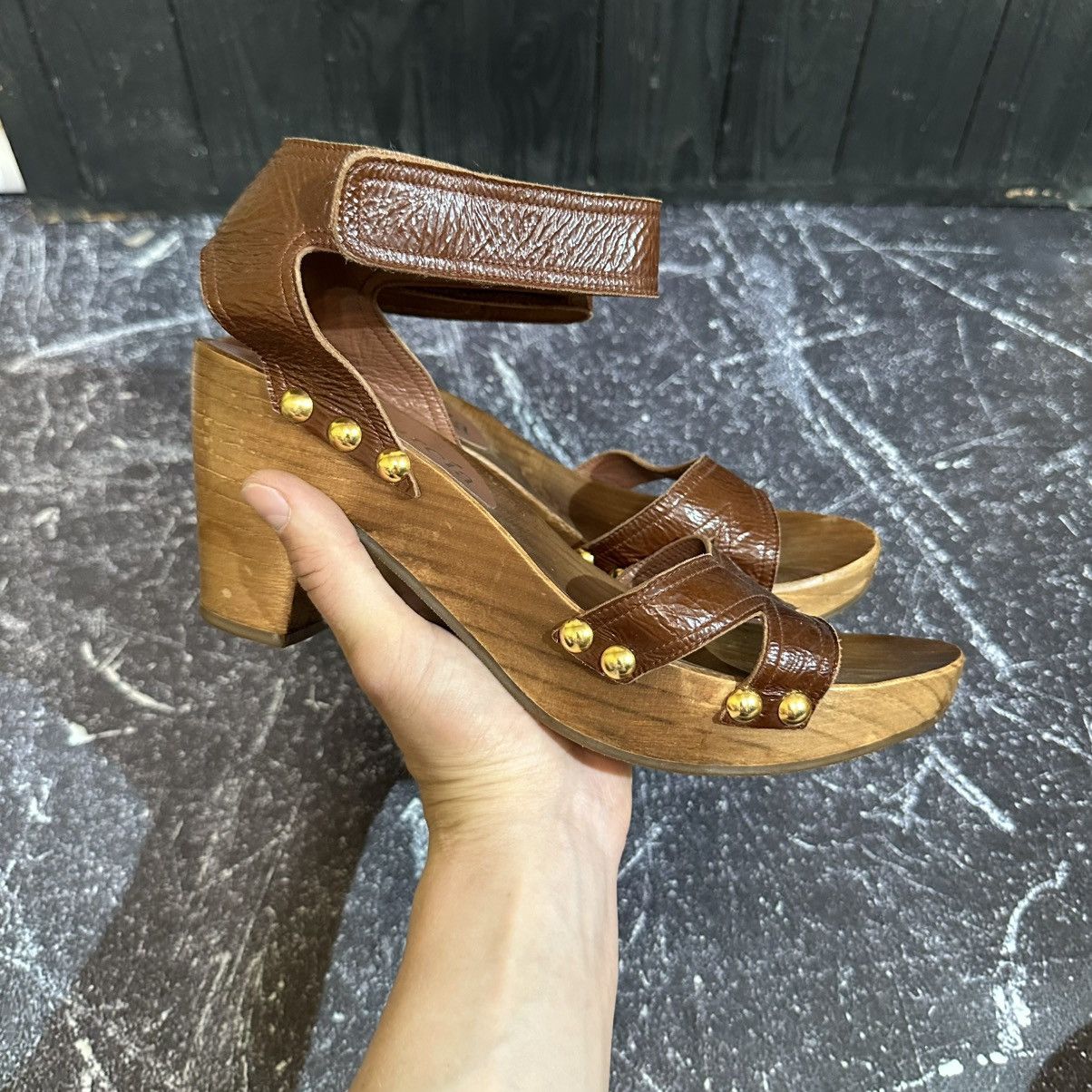 Pedro Garcia Pedro Garcia Wedge Women’s Leather Sandals Heels Size 40 Size US 10 / IT 40 - 14 Thumbnail