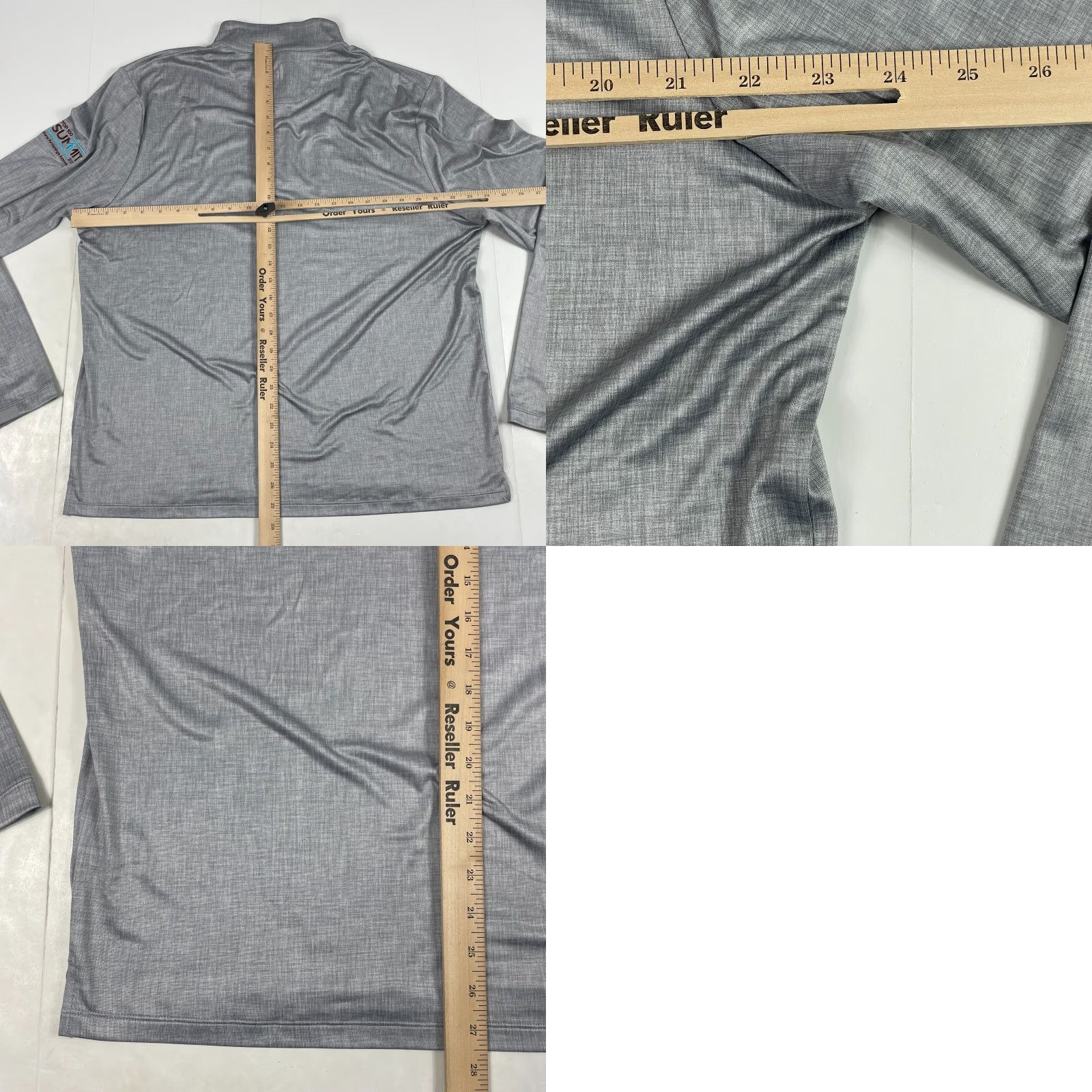 johnnie-O Johnnie O Shirt Mens L Gray Performance 1/4 Zip Pullover Golf Gym Activewear Casual Size US L / EU 52-54 / 3 - 9 Thumbnail