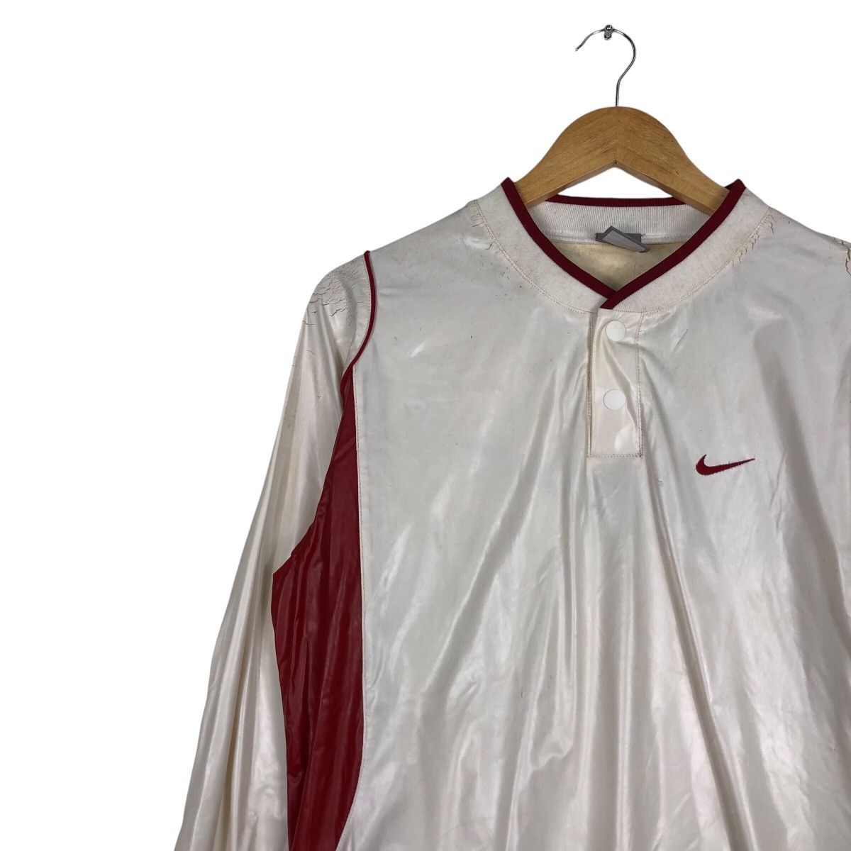 Nike × Vintage Vintage Nike PVC material Rare Shirt Medium Size US M / EU 48-50 / 2 - 7 Thumbnail