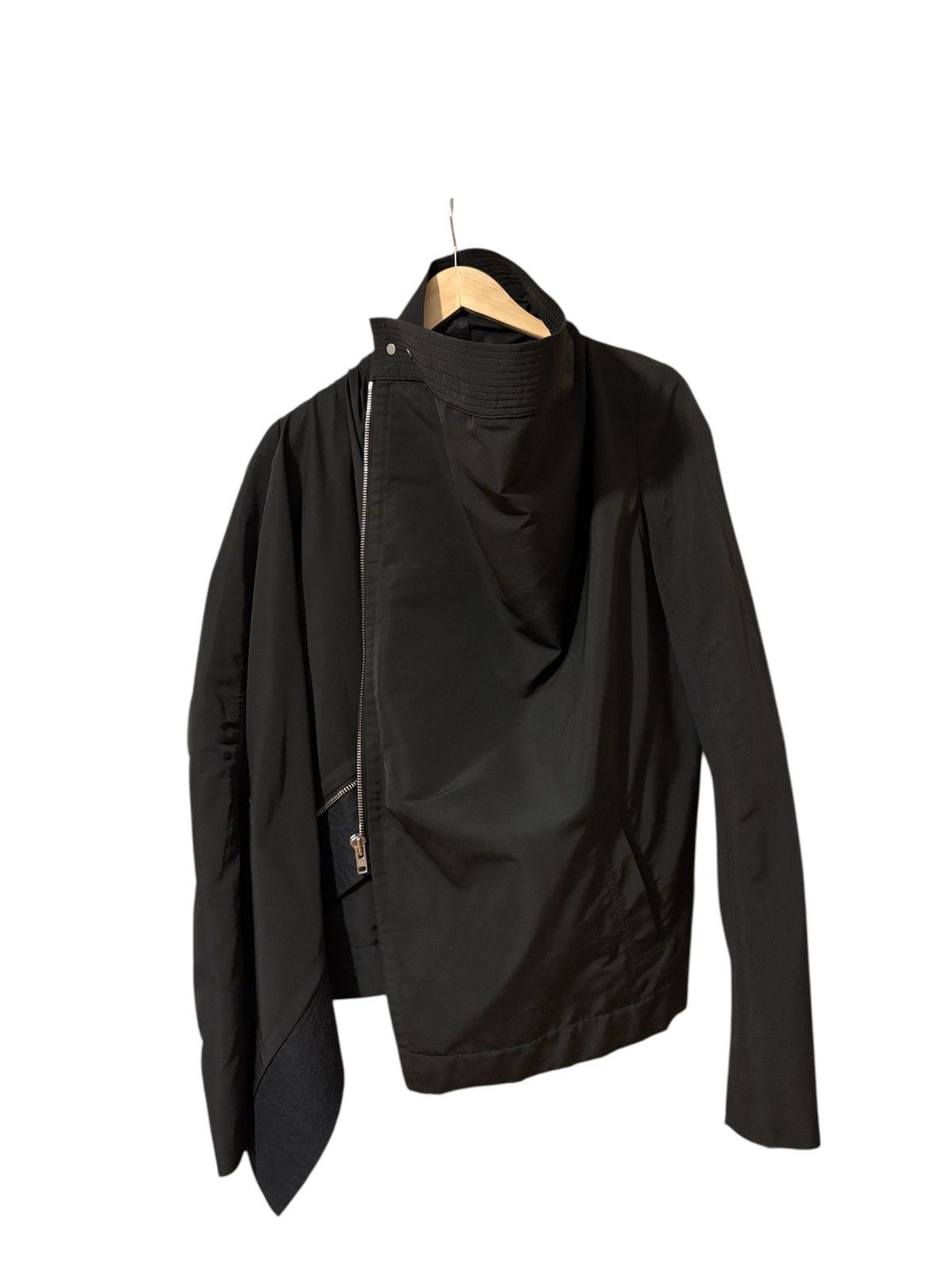 Rick Owens Rick Owens Neck Asymmetrical Zipper Jacket Size US XS / EU 42 / 0 - 2 Thumbnail