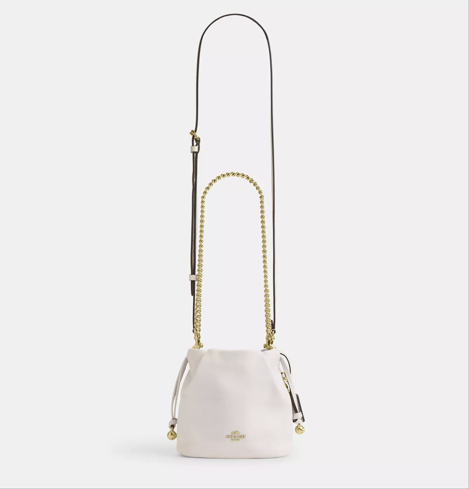 Coach Faye Mini Drawstring Bag With Ruching CDB67 Size ONE SIZE - 11 Thumbnail