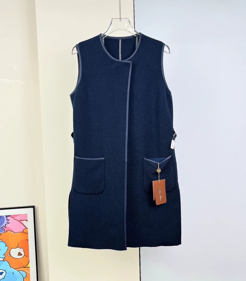 Loewe LOEWE Blue Tibetan double-faced cashmere jacket Size S / US 4 / IT 40 - 1 Thumbnail