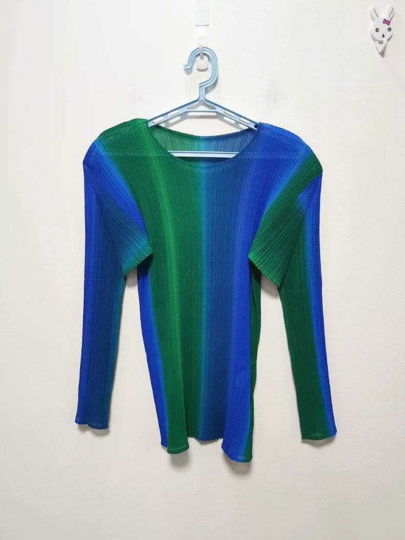 Issey Miyake Issey Miyake Gradient Long Sleeve Top - dmc Size US M / EU 48-50 / 2 - 1 Thumbnail
