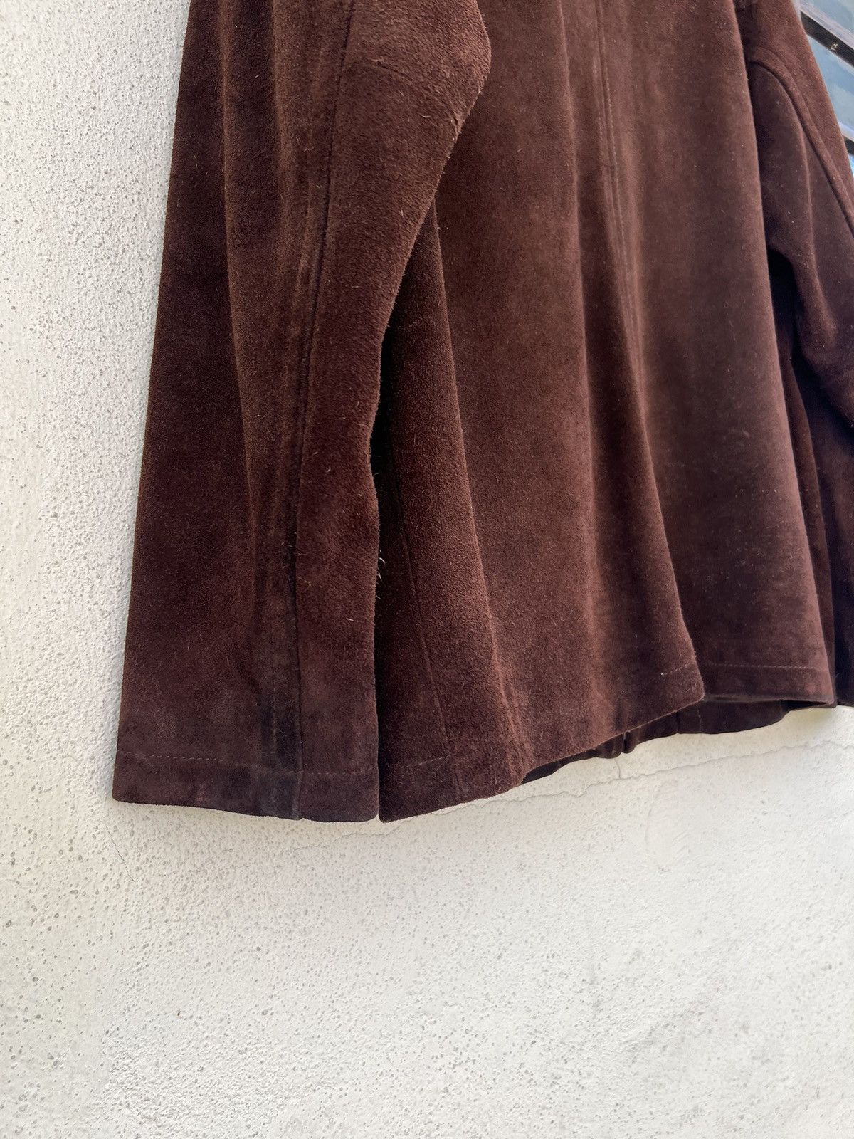 Stussy × Vintage Vintage 90s Stussy Patina Suede Cowhide Leather Jacket Size US XL / EU 56 / 4 - 15 Thumbnail