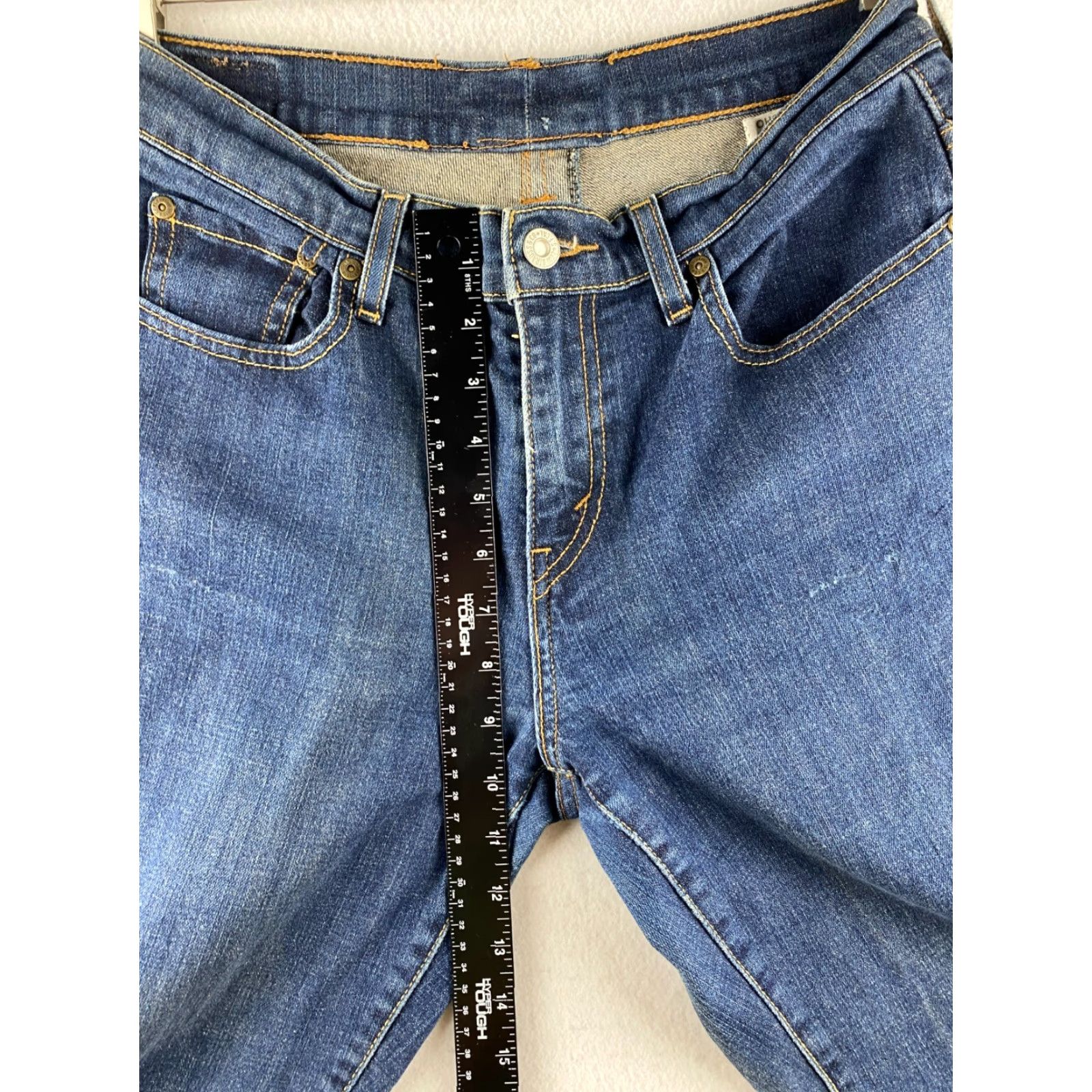 Levi's Levi's Jeans Womens 8 Bootcut Denim Pockets Dark Wash Blue 5-Pocket Regular Stretch Size 30" / US 8 / IT 44 - 4 Thumbnail
