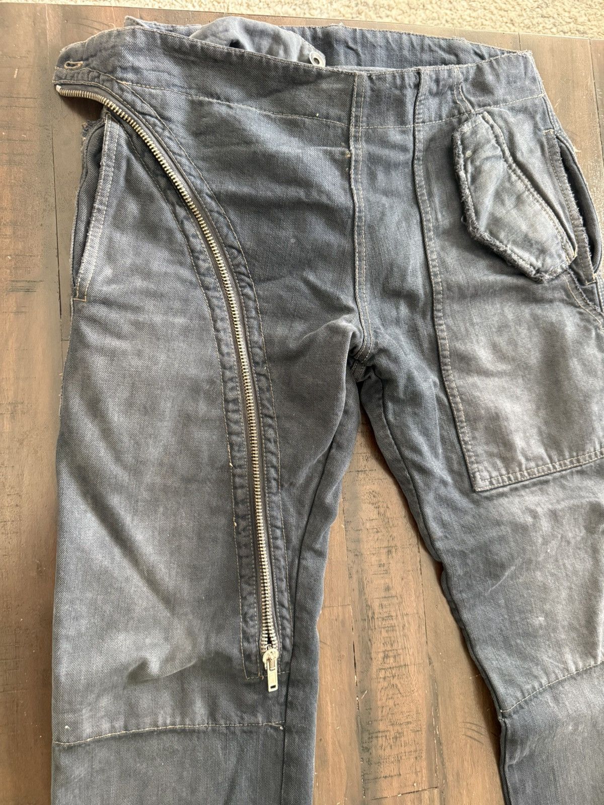 Rick Owens Rick owens olmar and mitra double layer aircuts Size US 28 / EU 44 - 3 Thumbnail