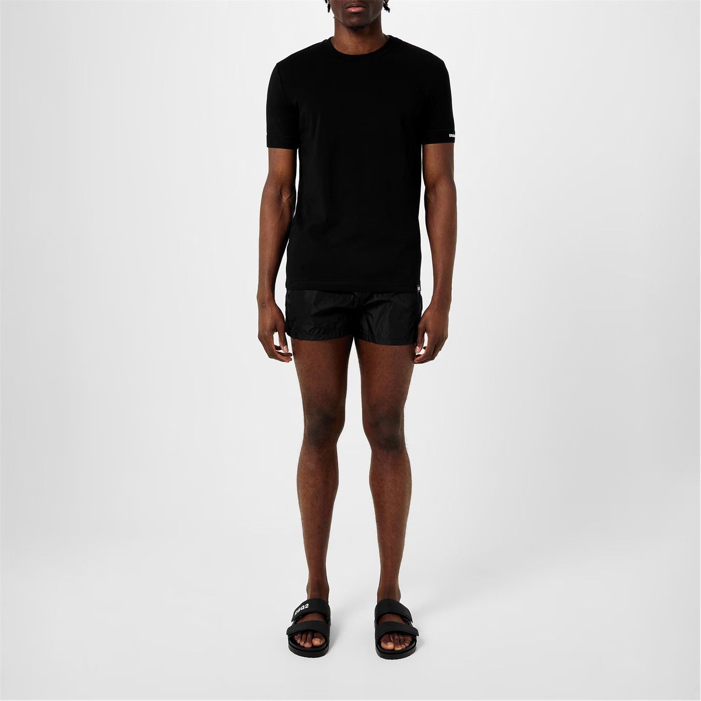 Dsquared2 o1g2r1mq0426 Logo Swim Shorts in Black Size US 30 / EU 46 - 6 Thumbnail
