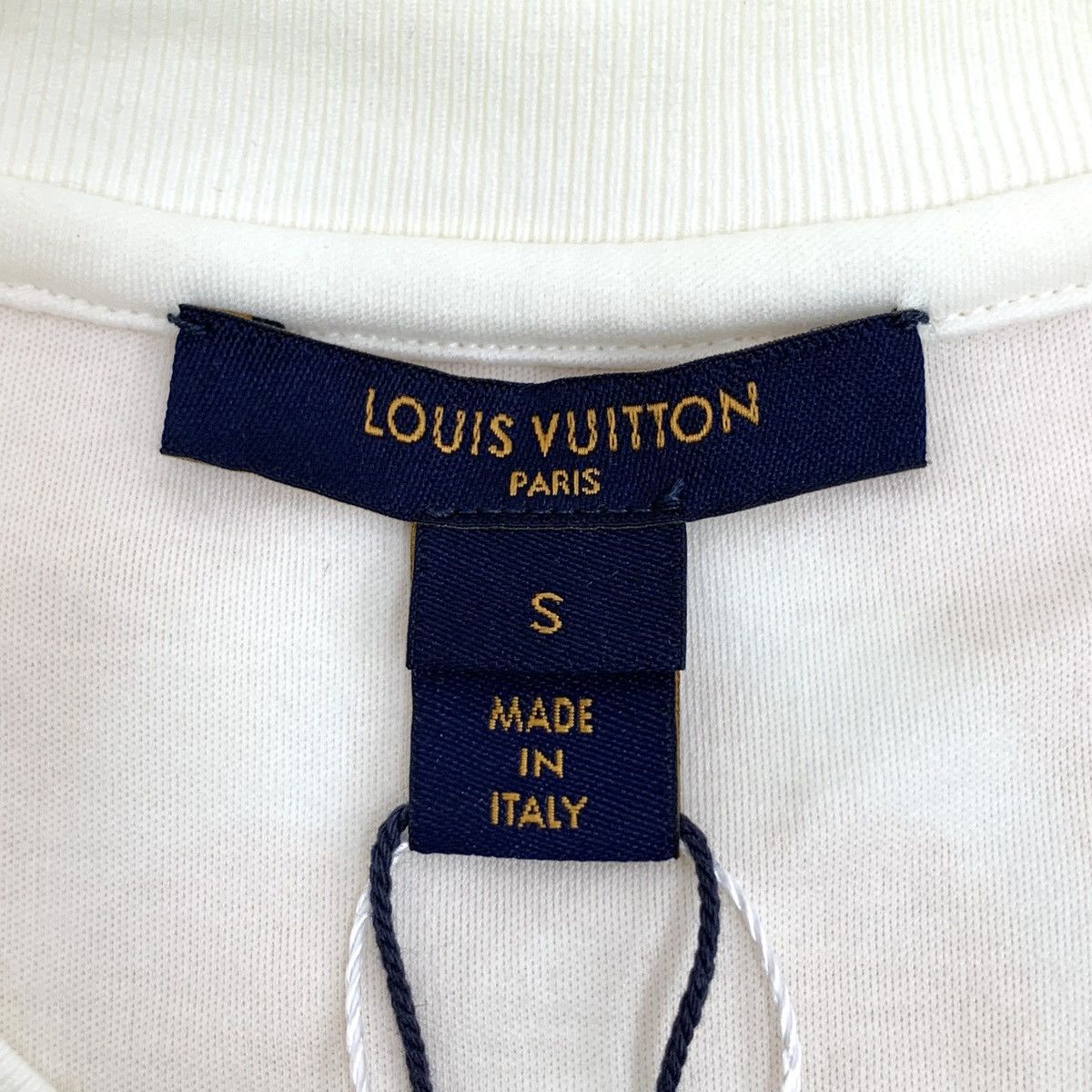 Louis Vuitton Louis Vuitton Color Block Logo Crew Neck T-Shirt K26WX Size S / US 4 / IT 40 - 6 Thumbnail