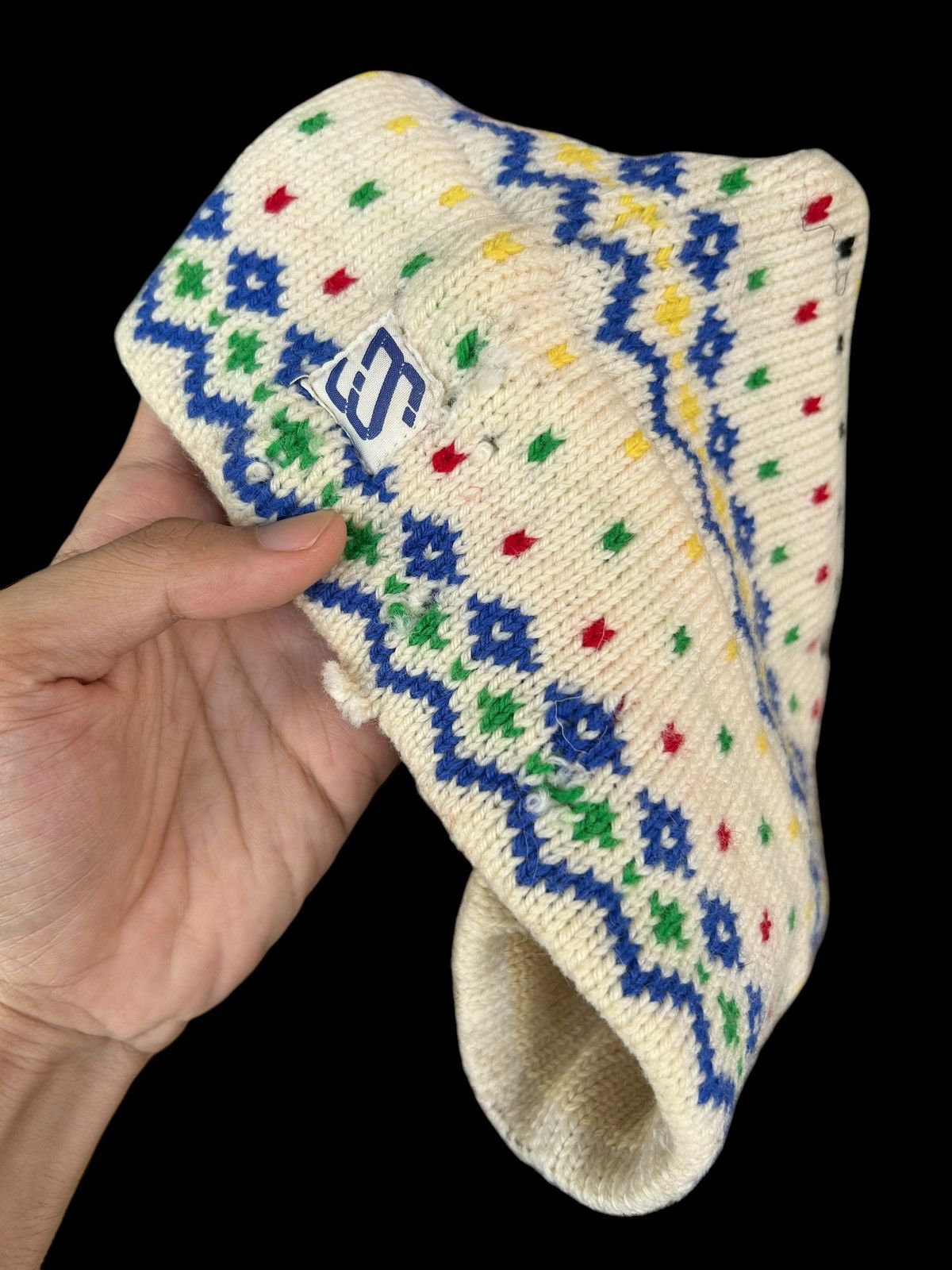 Japanese Brand × Kapital × Vintage Olympic Vintage Calgary 88' Distressed Knitt Beanie hats wol Size ONE SIZE - 17 Thumbnail