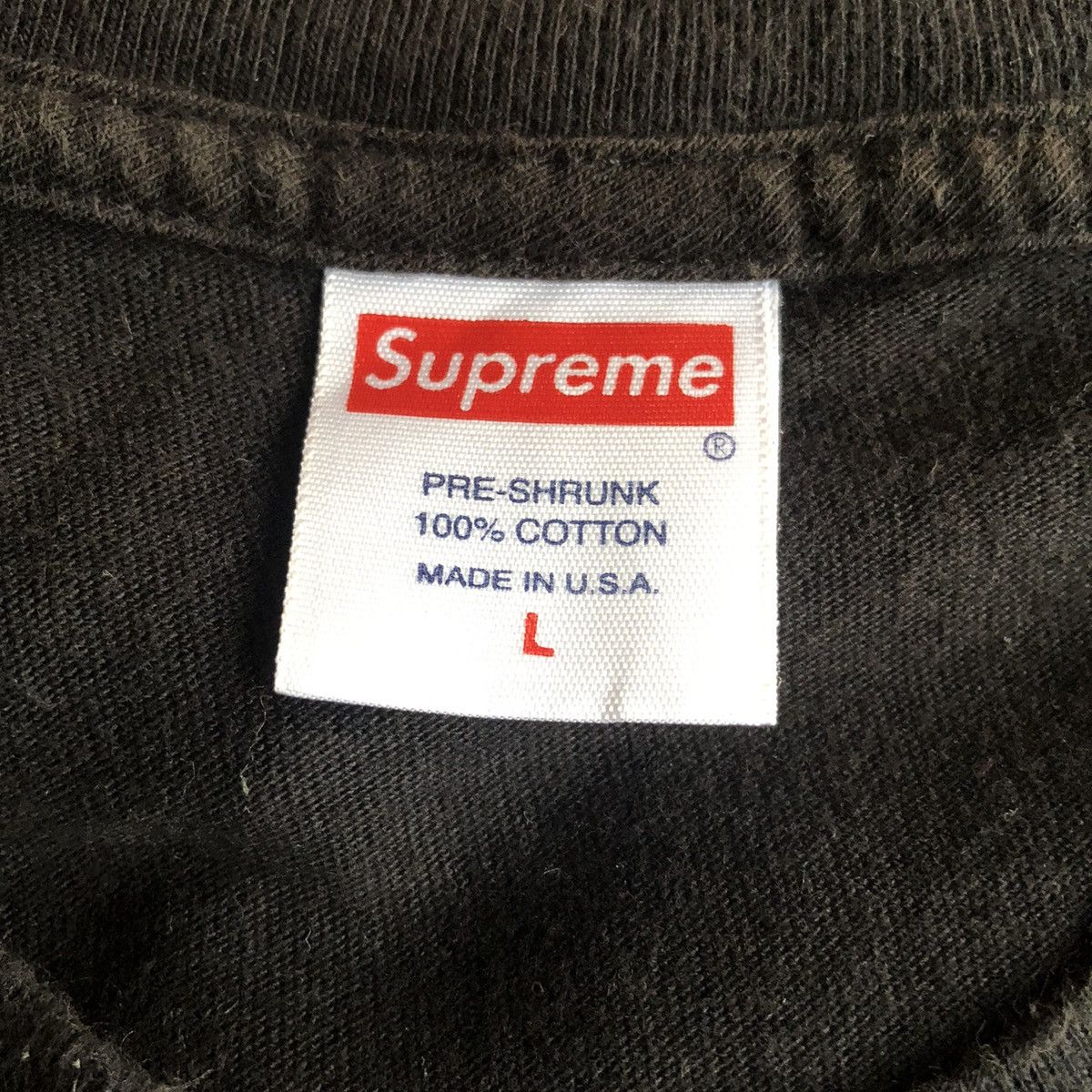 Supreme Supreme Plain Black Tee Size US L / EU 52-54 / 3 - 6 Thumbnail