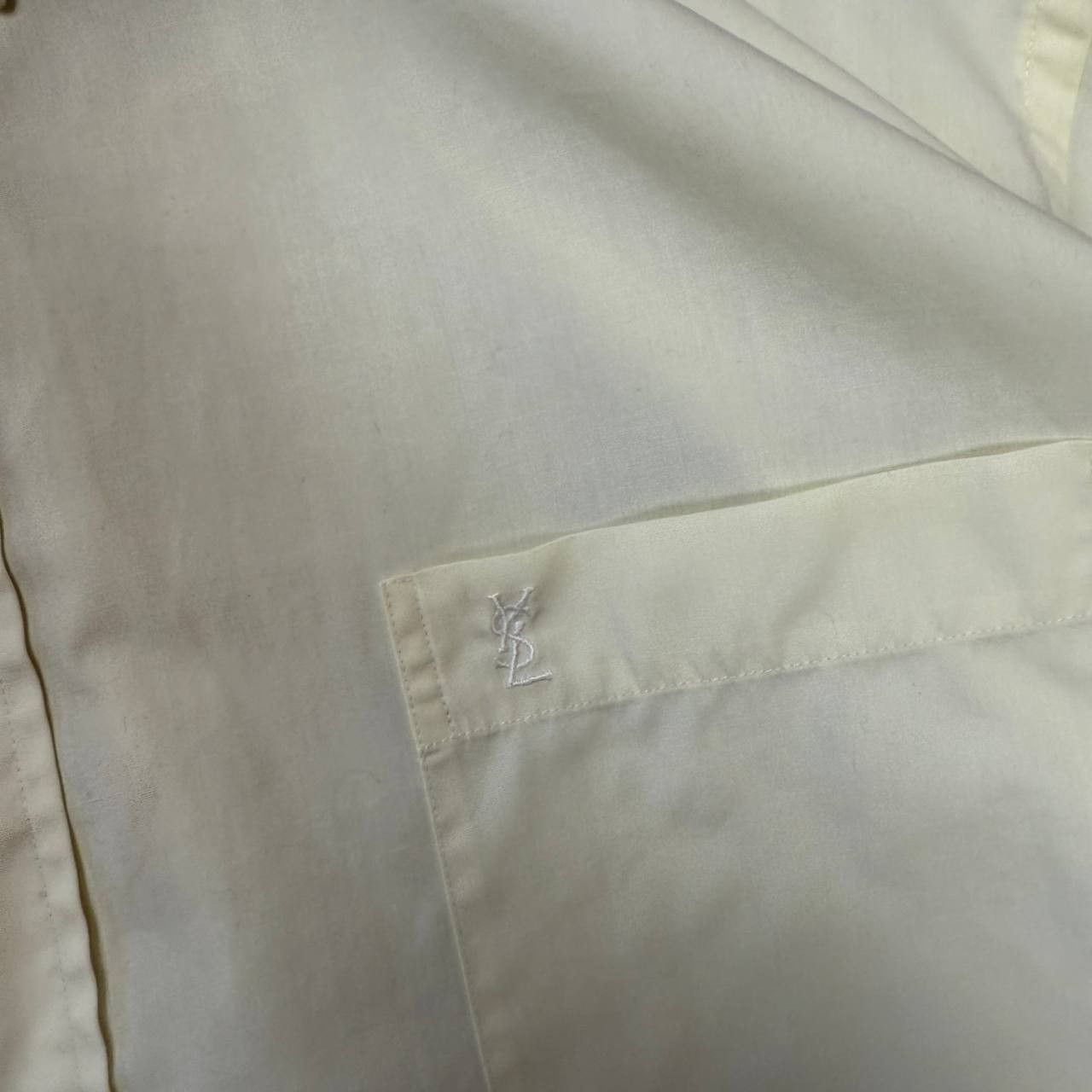 Saint Laurent Paris Corduroy YSL Shirt Yellow Velvet Size US XL / EU 56 / 4 - 2 Thumbnail