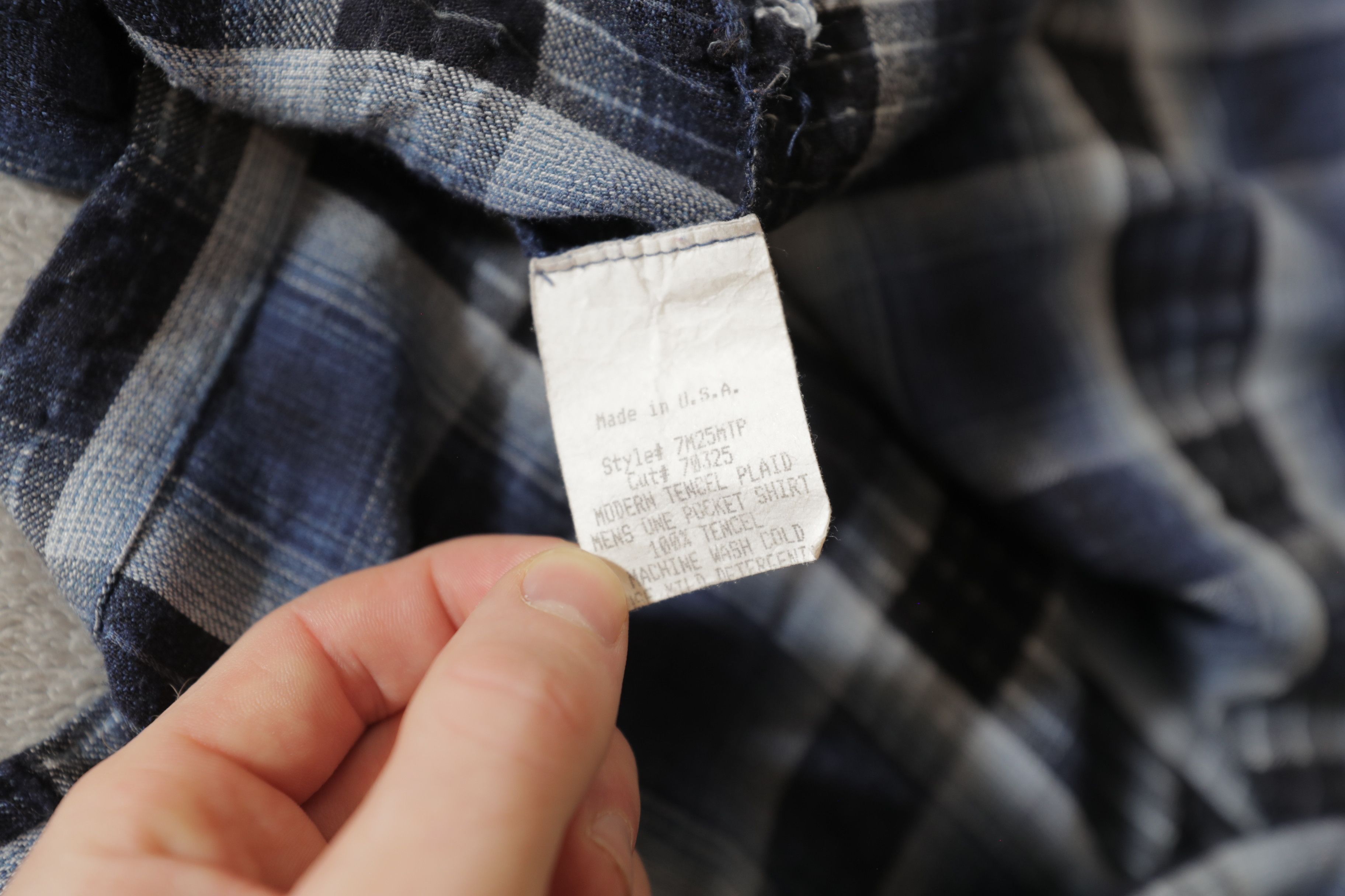 True Grit True Grit Modern Tencel Plaid Mens One Pocket Shirt (M) Size US M / EU 48-50 / 2 - 7 Thumbnail