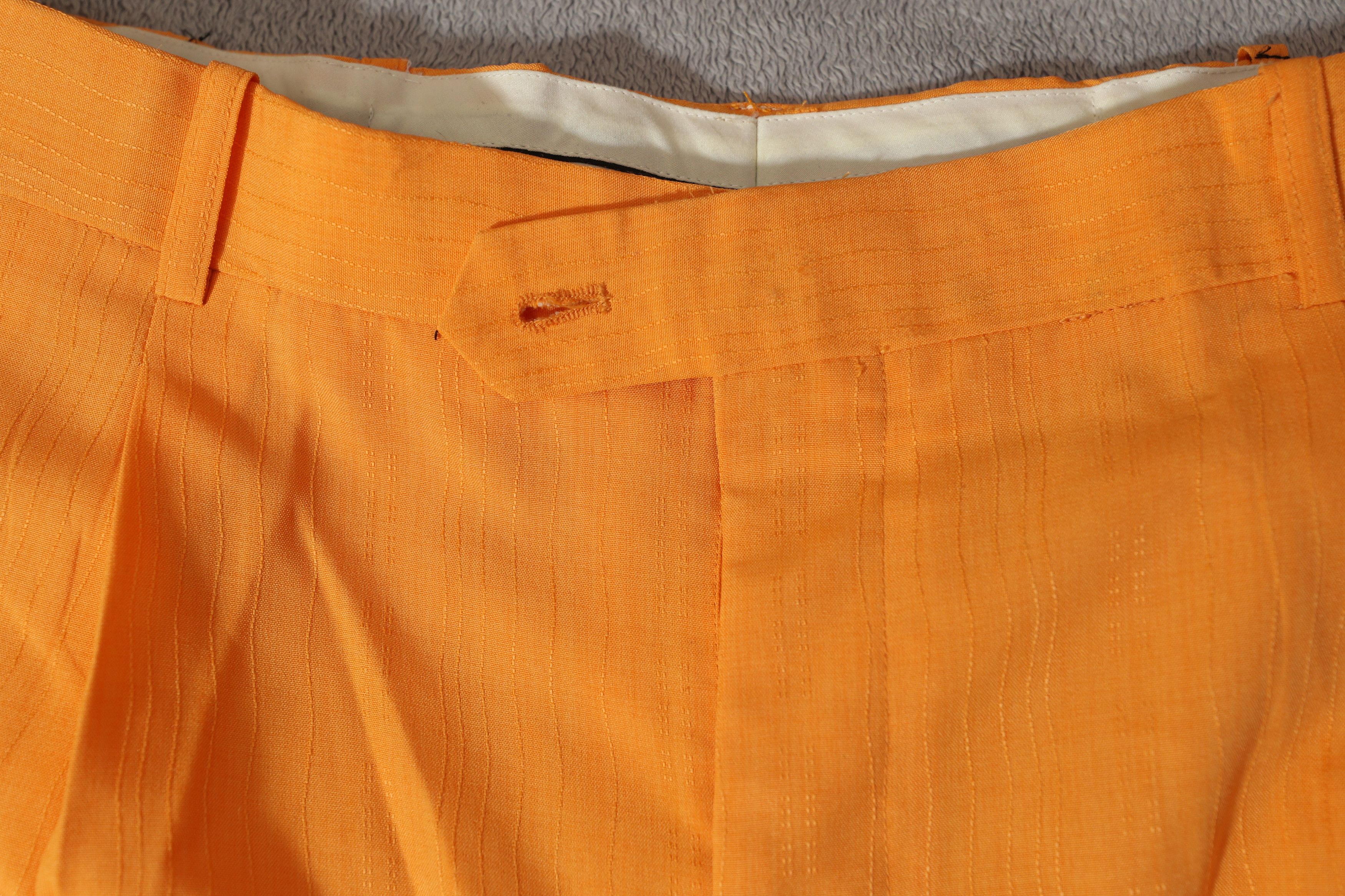 Other Il Canto Vintage Italian Orange Dress Pants (40) Size US 40 / EU 56 - 7 Thumbnail