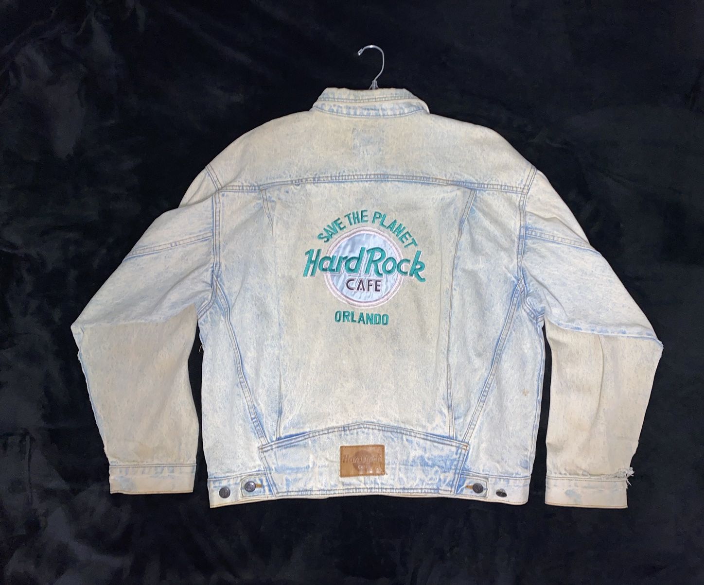 Hard Rock Cafe Hard Rock Cafe Orlando Vintage Denim Jacket Size US XL / EU 56 / 4 - 2 Thumbnail