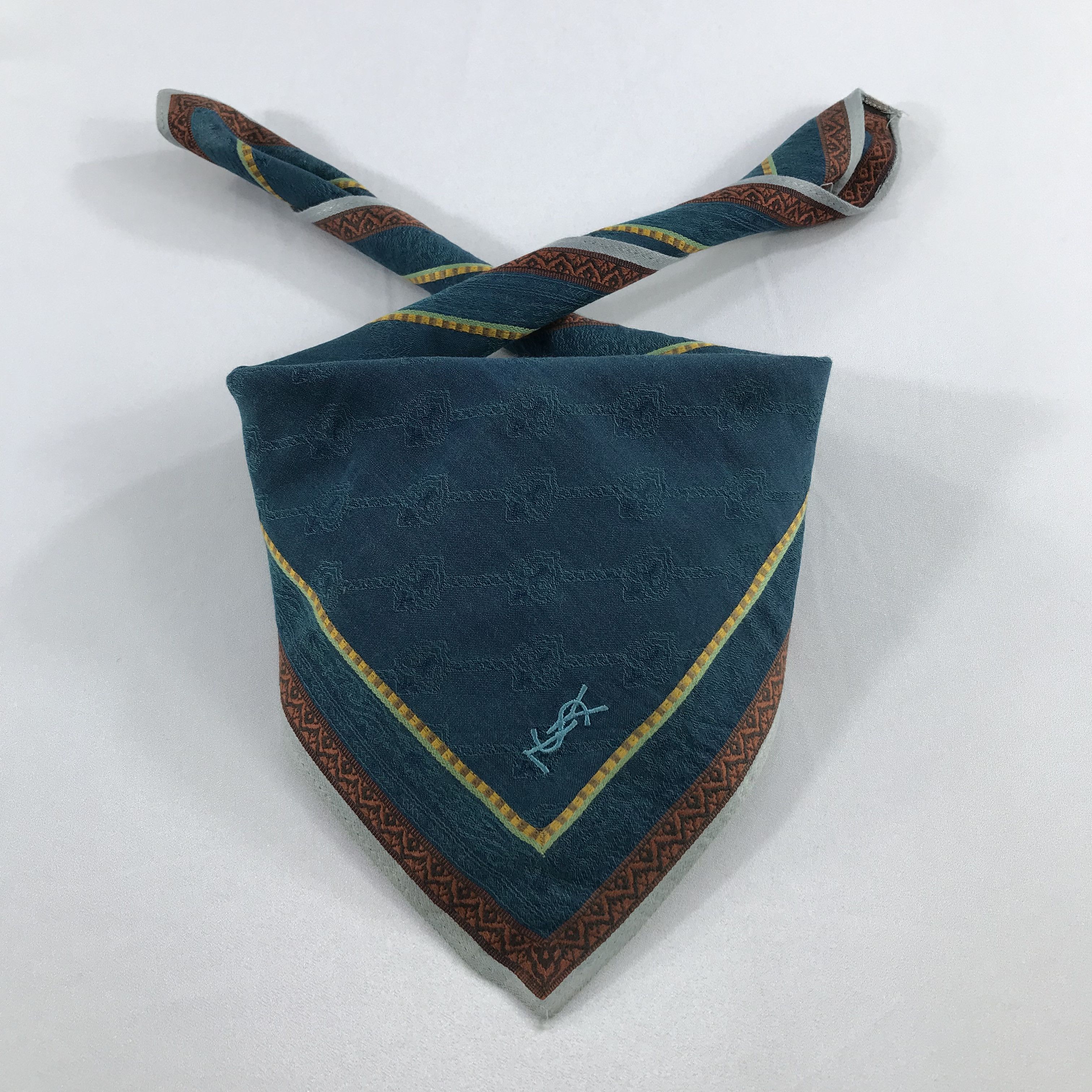 Vintage × Yves Saint Laurent Yves Saint Laurent Bandana /Handkerchief/Neckerchief -S2137 Size ONE SIZE - 3 Thumbnail