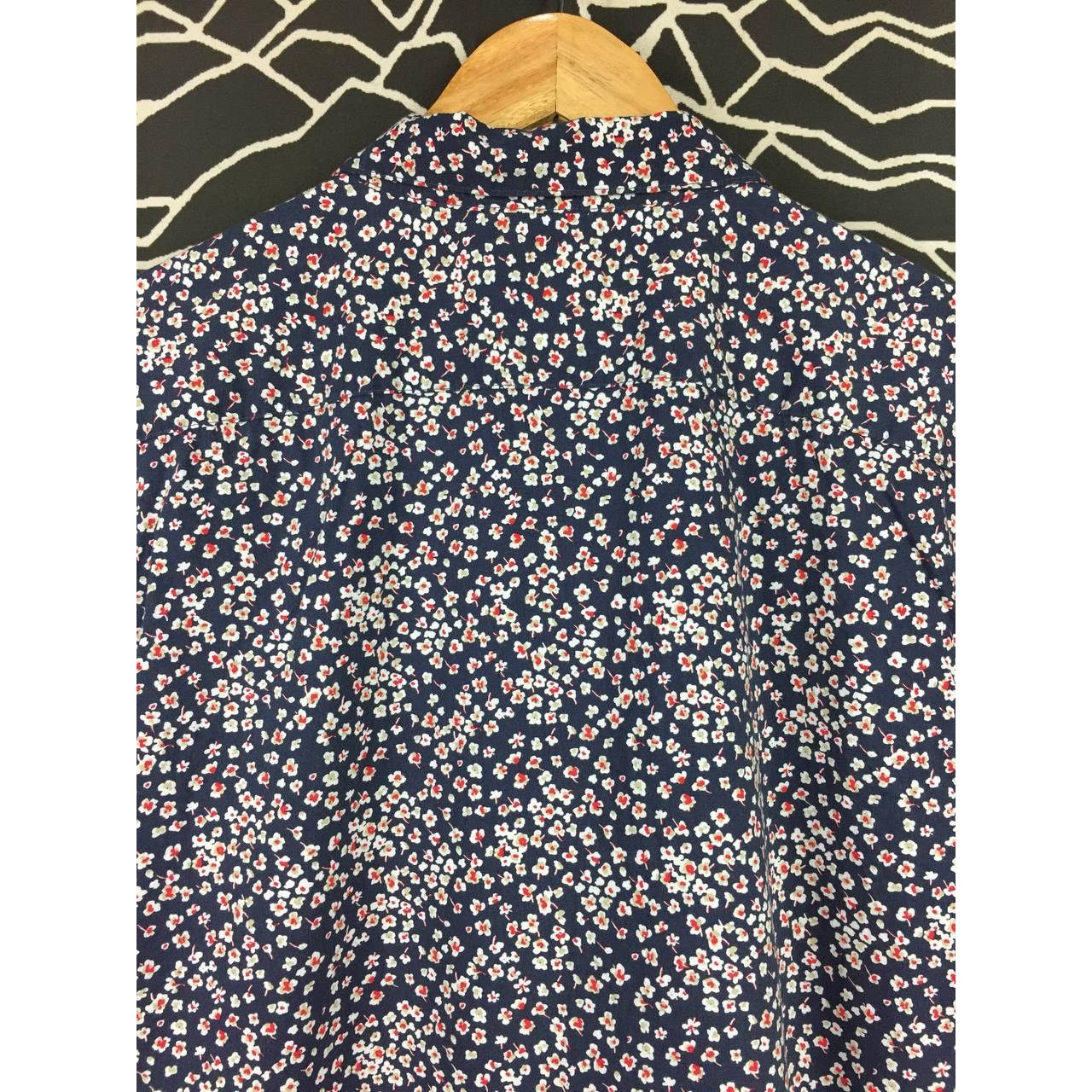 RVCA × Vintage RVCA Abstract Floral Printed Slim Fit Short Sleeve Shirt Size US XXL / EU 58 / 5 - 7 Thumbnail