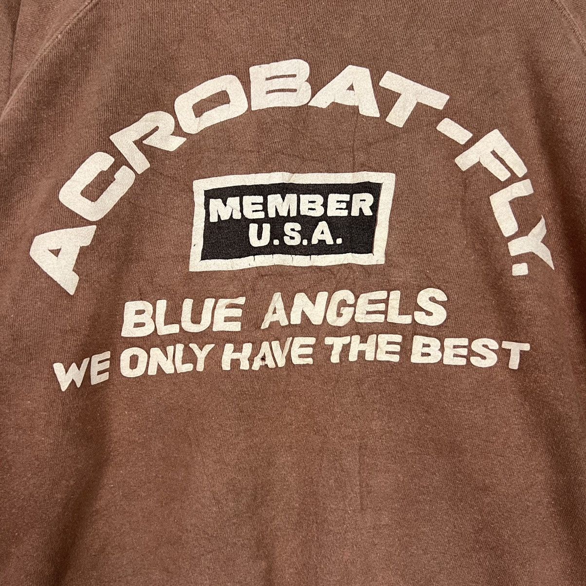 Vintage ACROBAT-FLY Blue Angels Member USA Sweatshirt #4203-C192 Size US M / EU 48-50 / 2 - 3 Thumbnail
