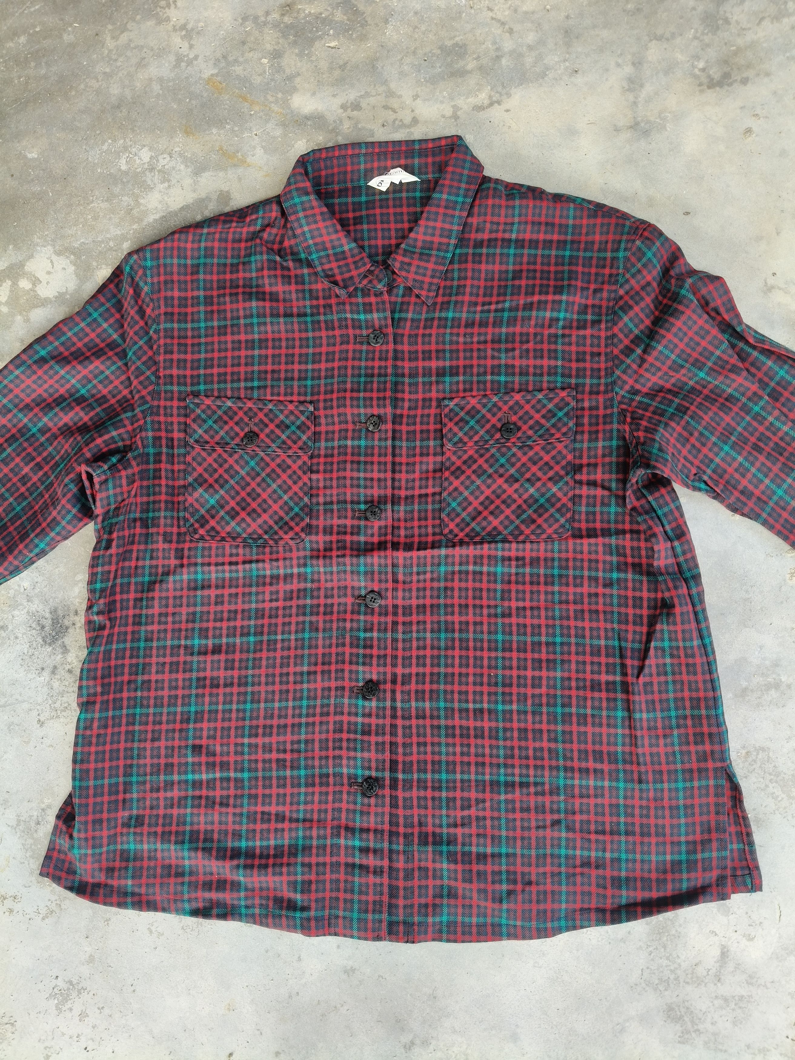 Japanese Brand Vintage Flannel Wool Button up Size XL / US 12-14 / IT 48-50 - 5 Thumbnail