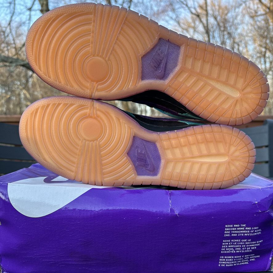 Nike Size 10 - Nike SB Dunk Low Custom Skeletor Teal Purple Black Size US 10 / EU 43 - 13 Thumbnail