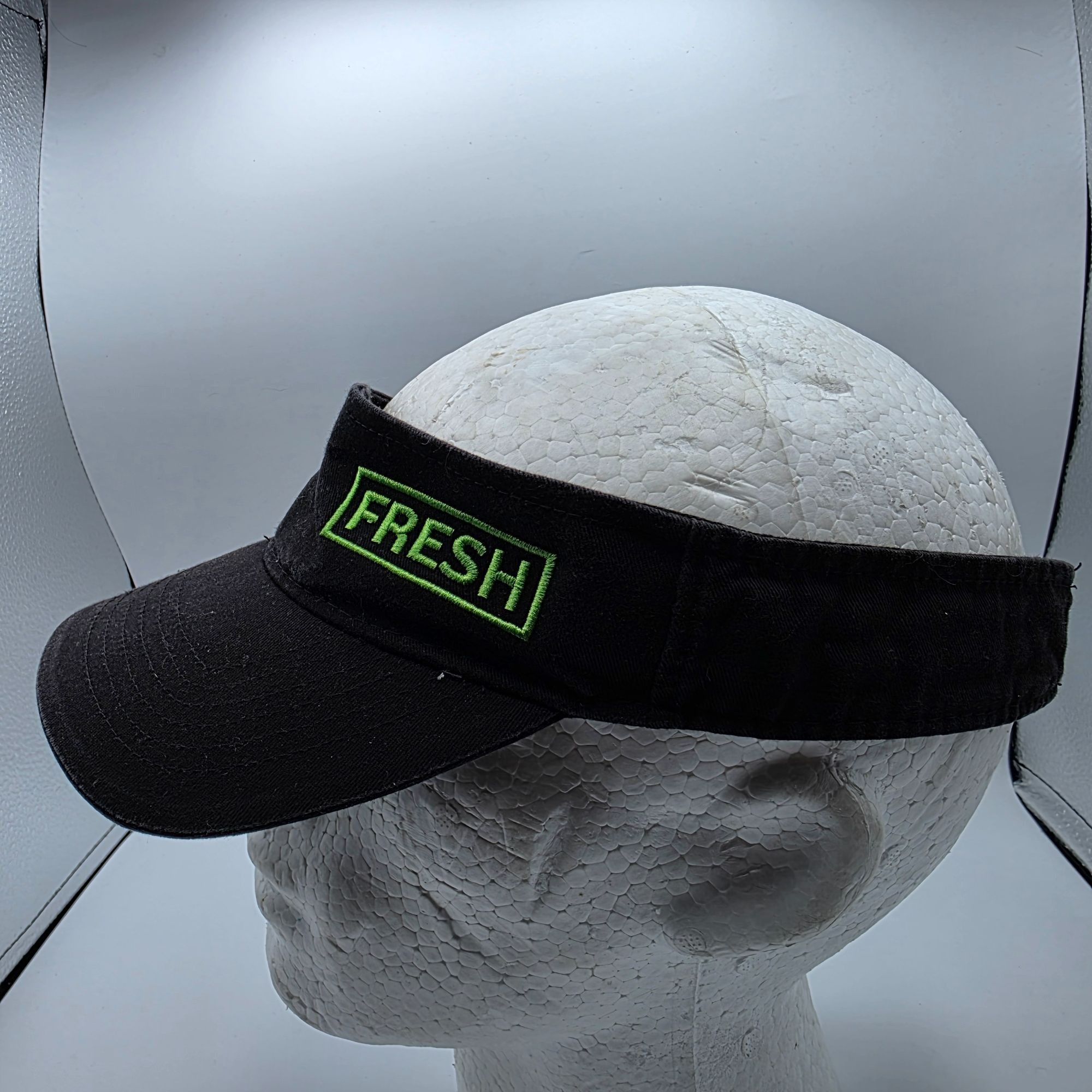 Other Subway Fresh Adults Black Green Visor Work Wear Adjustable L Size ONE SIZE - 2 Thumbnail