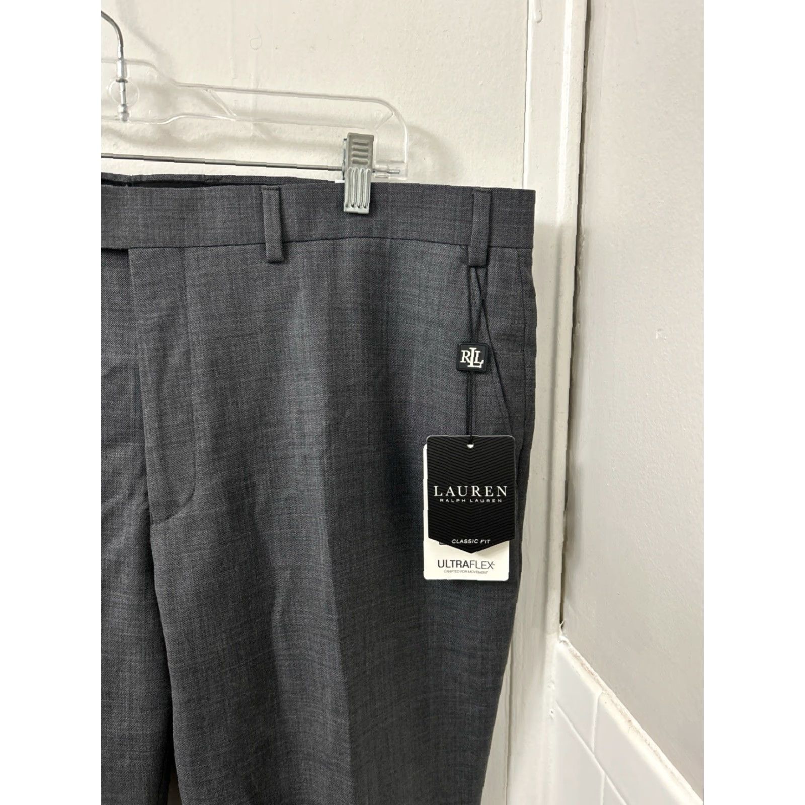 Ralph Lauren Lauren Ralph Lauren Pants Mens 40x30 Gray Wool Blend Classic Fit Dress Pants NWT Size US 40 / EU 56 - 4 Thumbnail