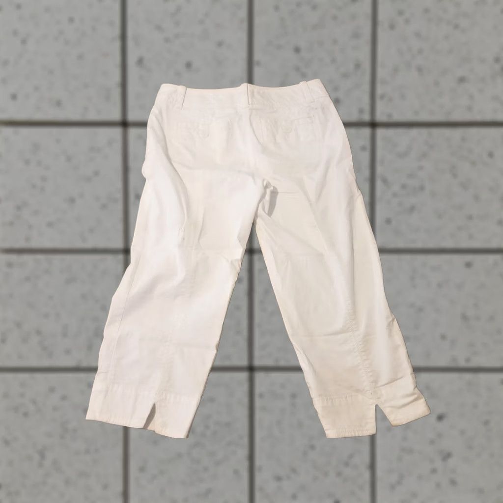 Ann Taylor Ann Taylor Womens White Dress Pants 6 Slack Chino Trouser Capri Size 28" / US 6 / IT 42 - 1 Thumbnail