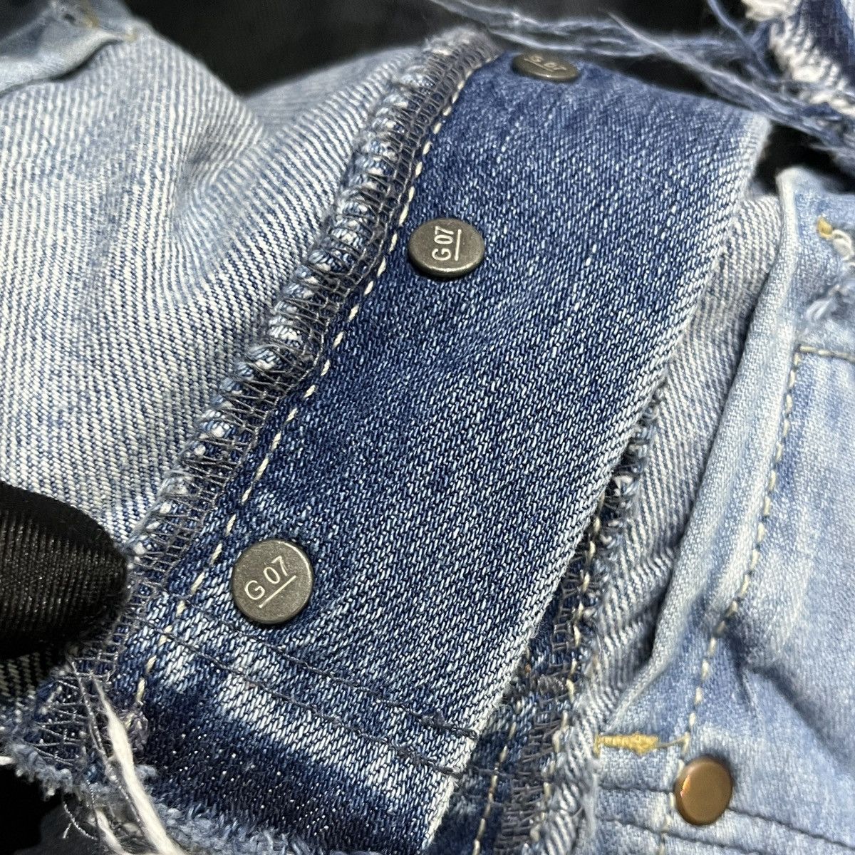If Six Was Nine × Japanese Brand × Le Grande Bleu (L.G.B.) G.o.a Nimes Raw Cut Selvedge Jeans Size 29" - 10 Thumbnail
