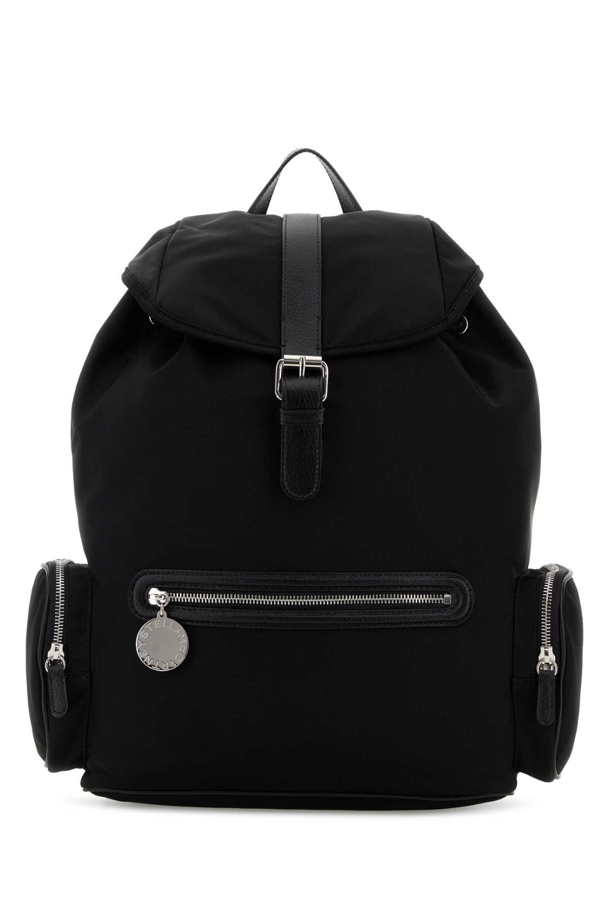 Stella McCartney Black Canvas Dartmoor Backpack Size ONE SIZE - 1 Thumbnail