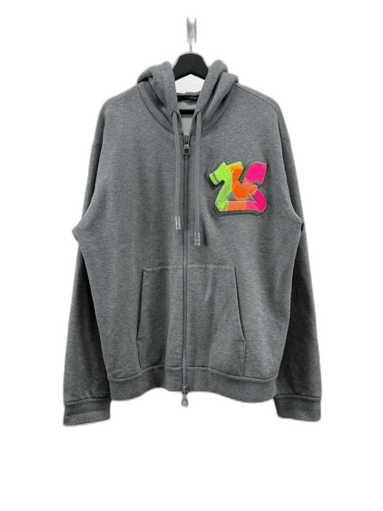 Louis Vuitton Louis Vuitton Gray Logo Zip Hoodie Medium-yf Size US M / EU 48-50 / 2 - 1 Thumbnail