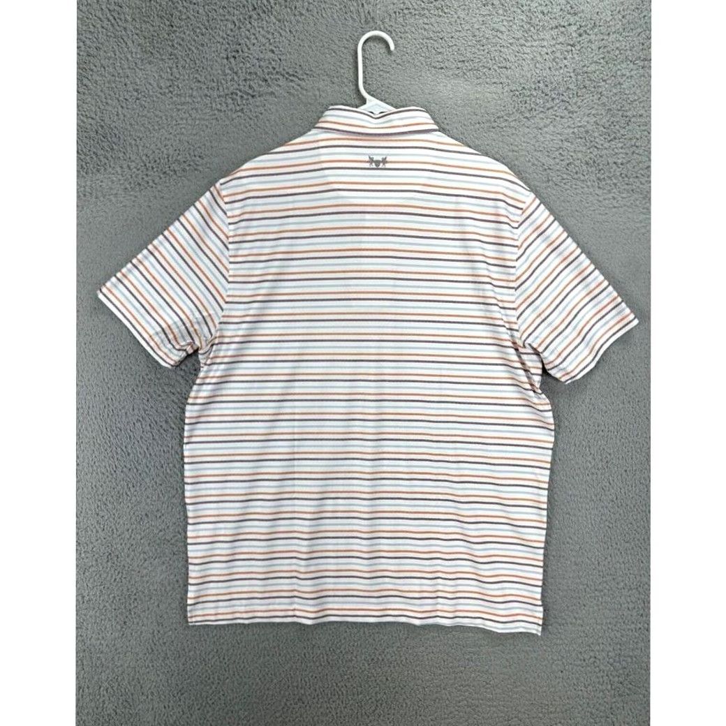 Vintage Hickey Freeman Polo Shirt Adult Large White Striped Golf Rugby Mens NEW Size US L / EU 52-54 / 3 - 2 Thumbnail