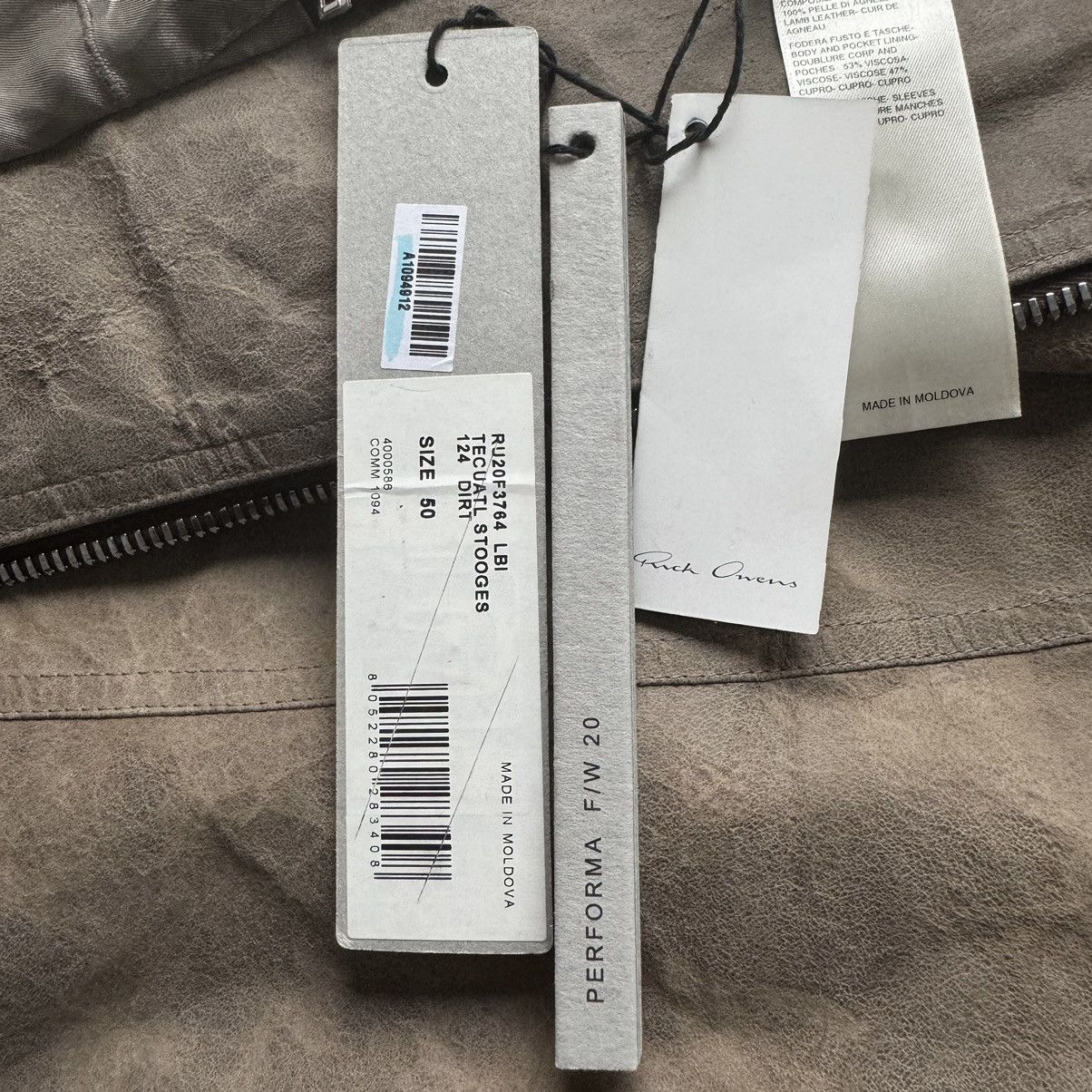 Rick Owens Rick Owens FW20 Blistered Lamb Leather Stooges Jacket Size US M / EU 48-50 / 2 - 14 Thumbnail